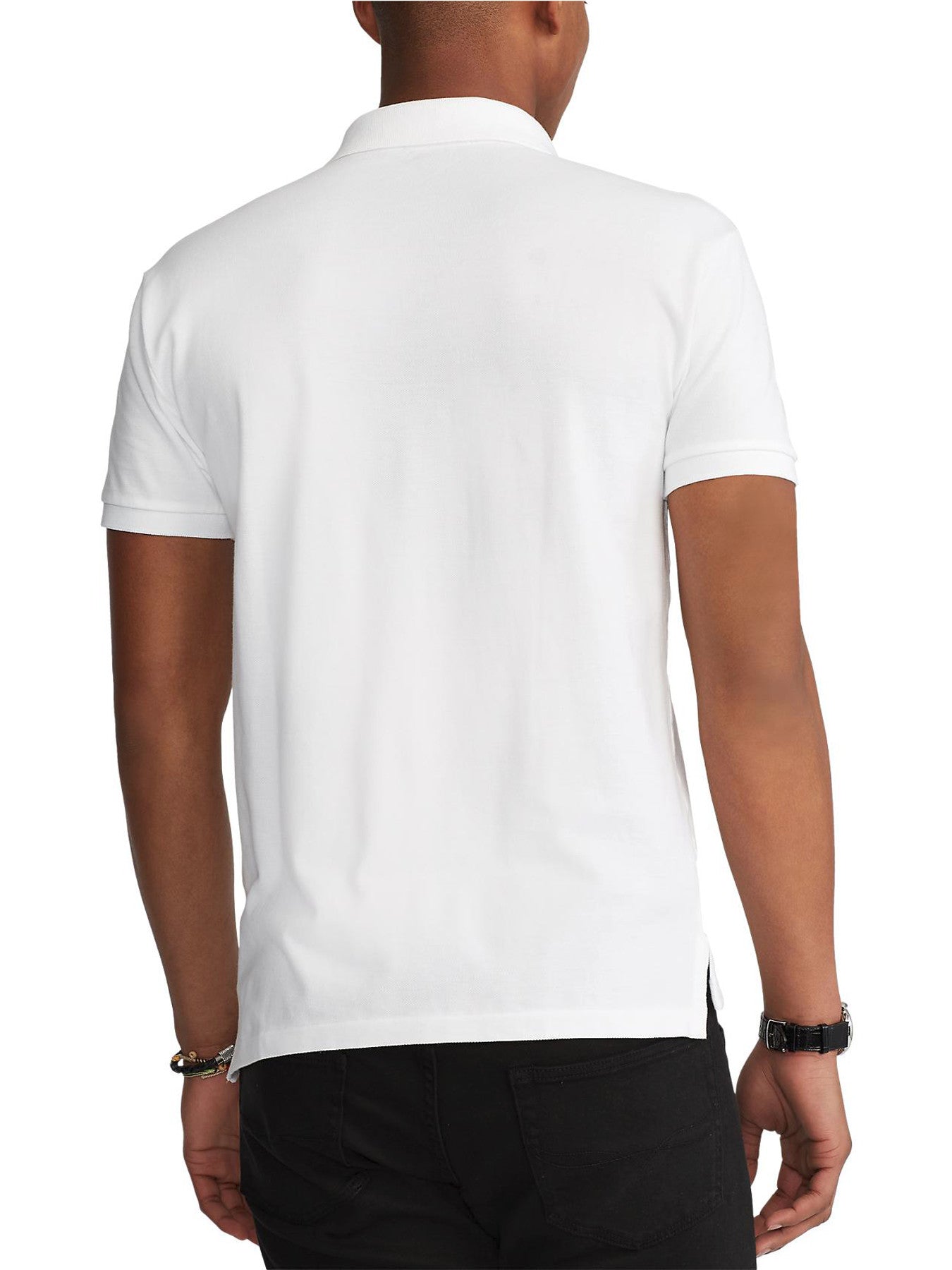Slim Fit Mesh Polo Shirt