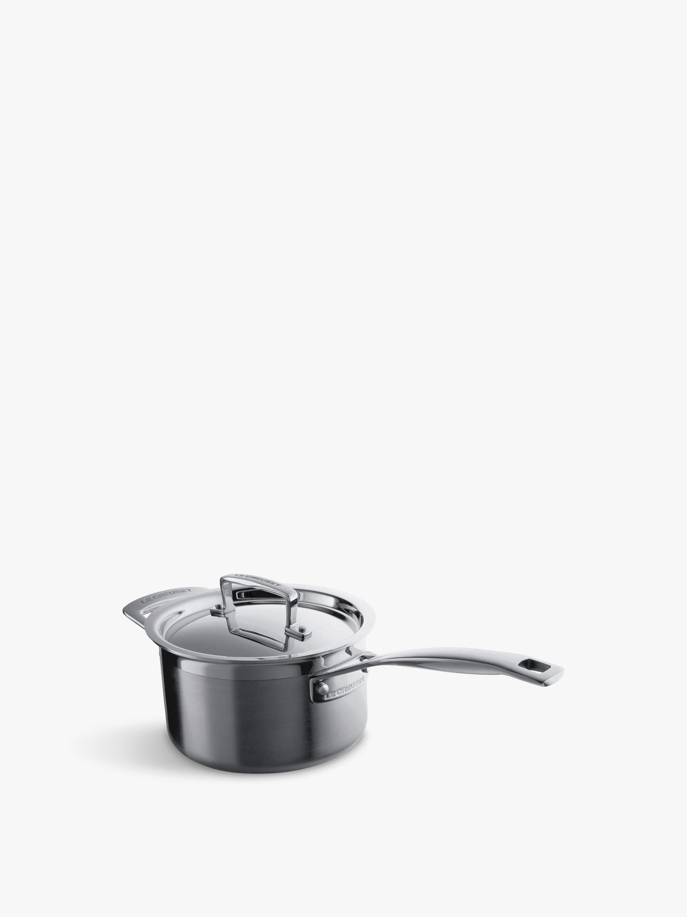 3-Ply Stainless Steel Saucepan with Lid Helper Handle 16cm
