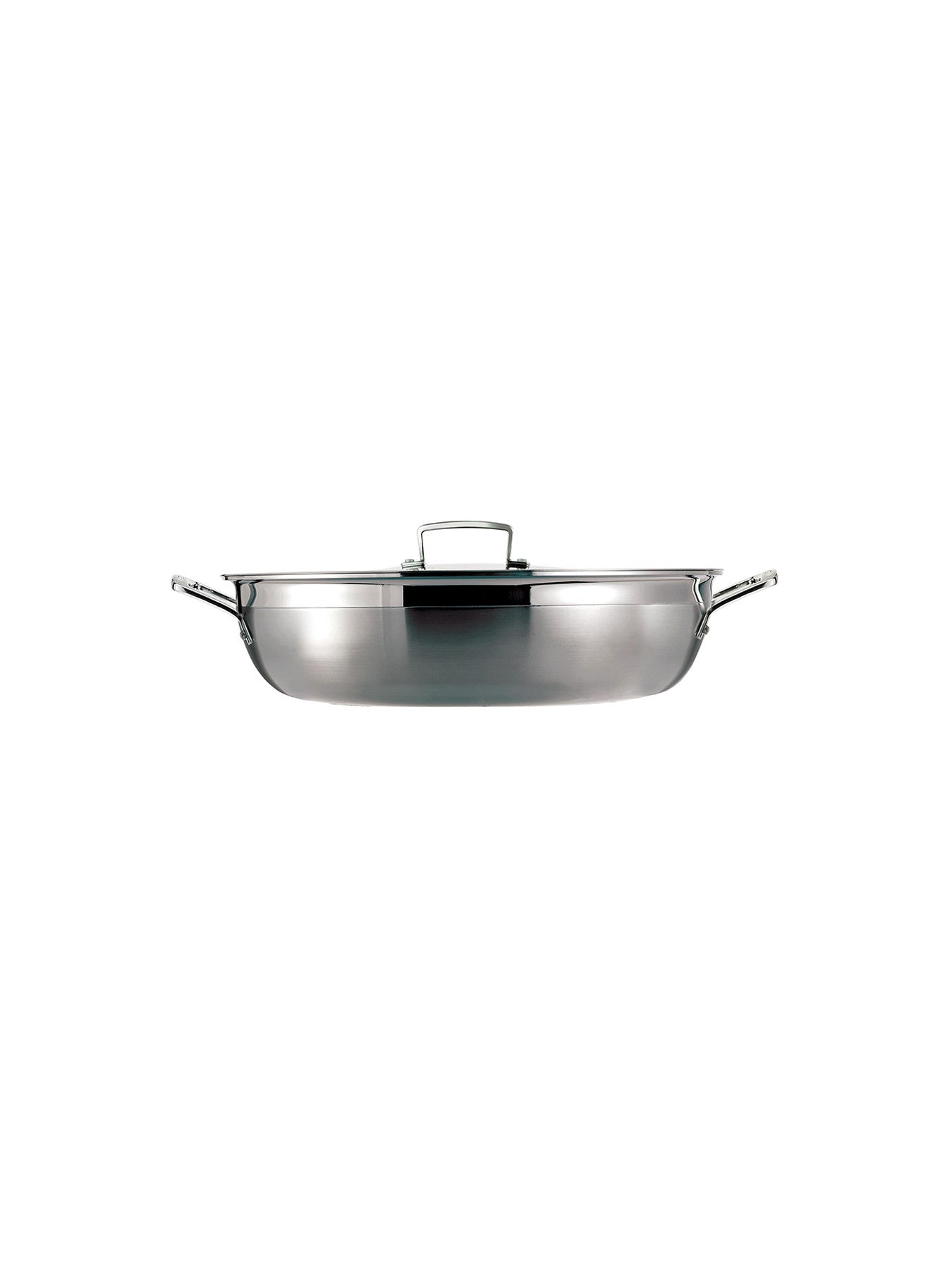 3-Ply Stainless Steel Shallow Casserole with Lid 26cm