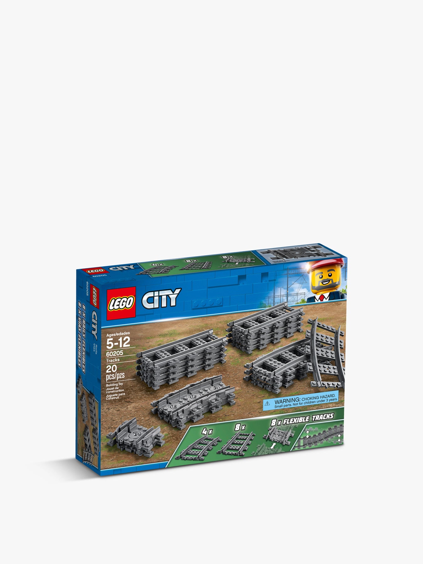 LEGO City 60205 Tracks Curves Fenwick - Main Image