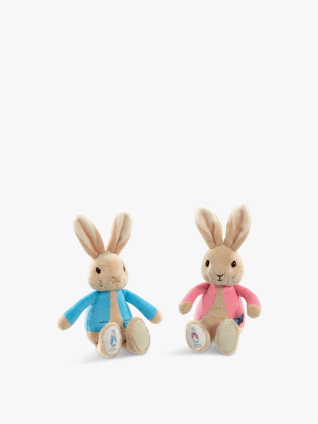 Pink Flopsy Bunny Bean Rattle