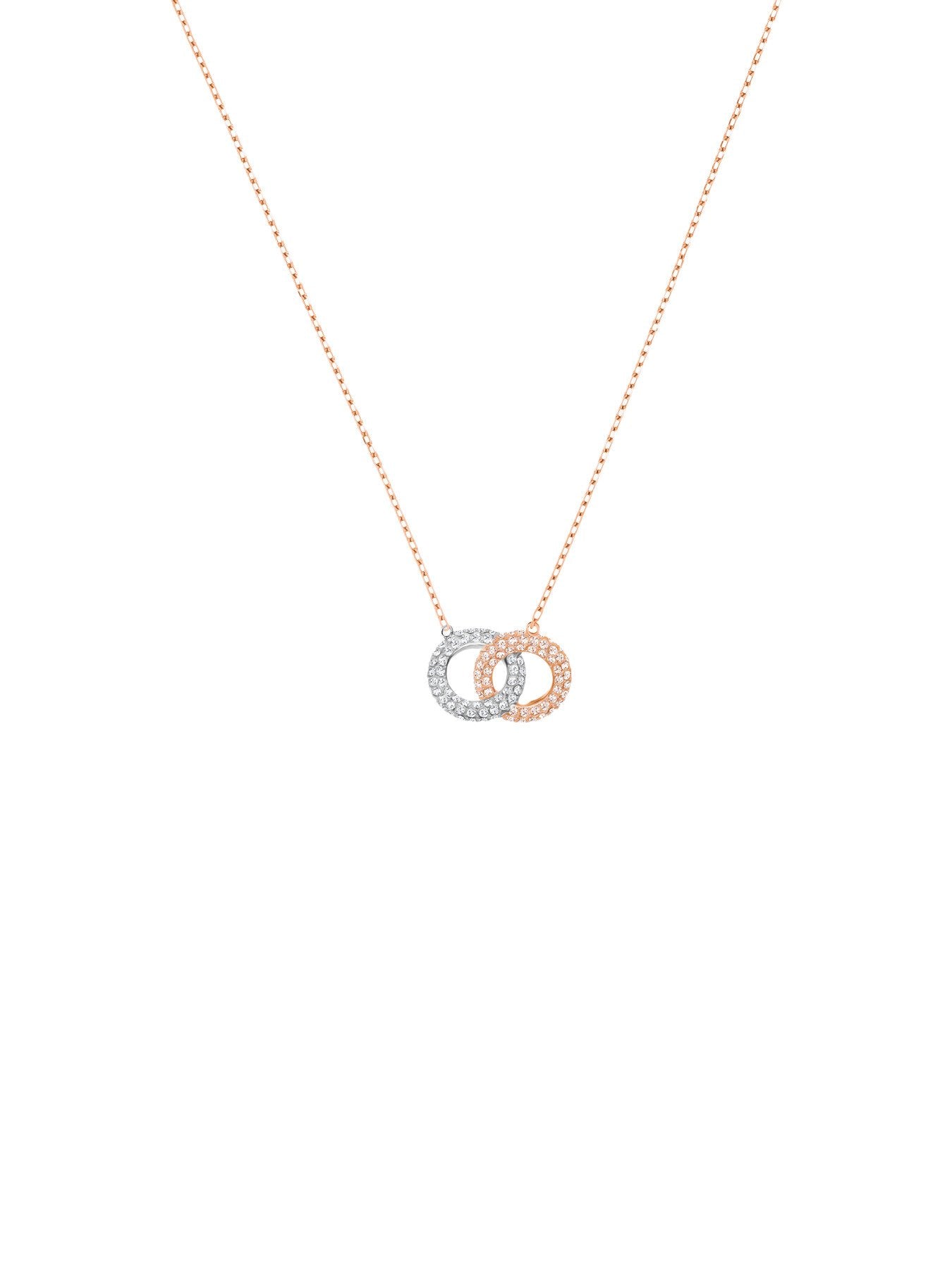 StoneNecklace Double SilkCryRos