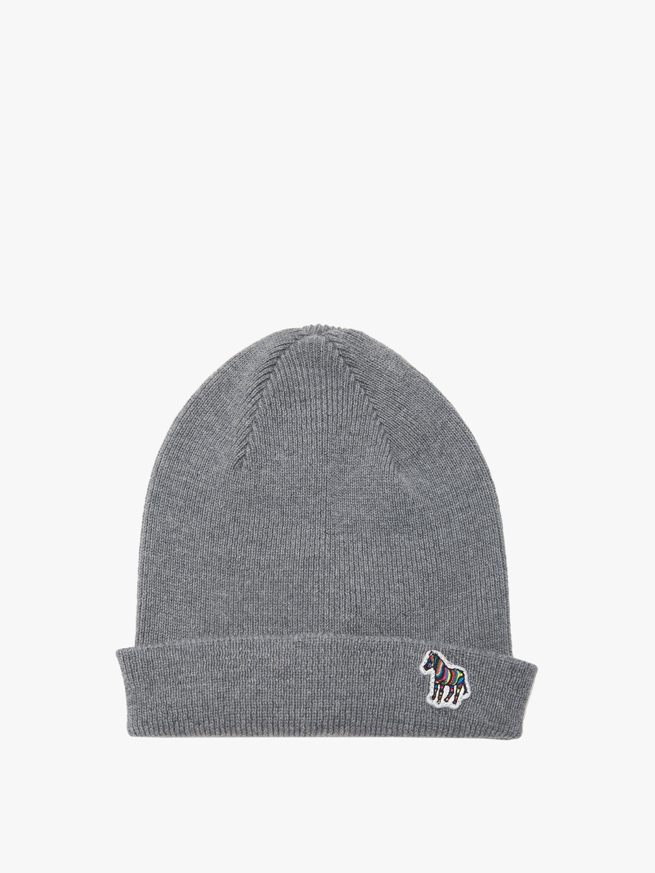 Zebra Logo Lambswool Beanie