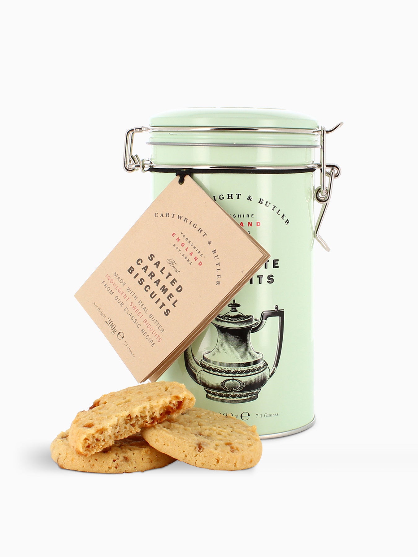 Salted Caramel Biscuit Tin 200g