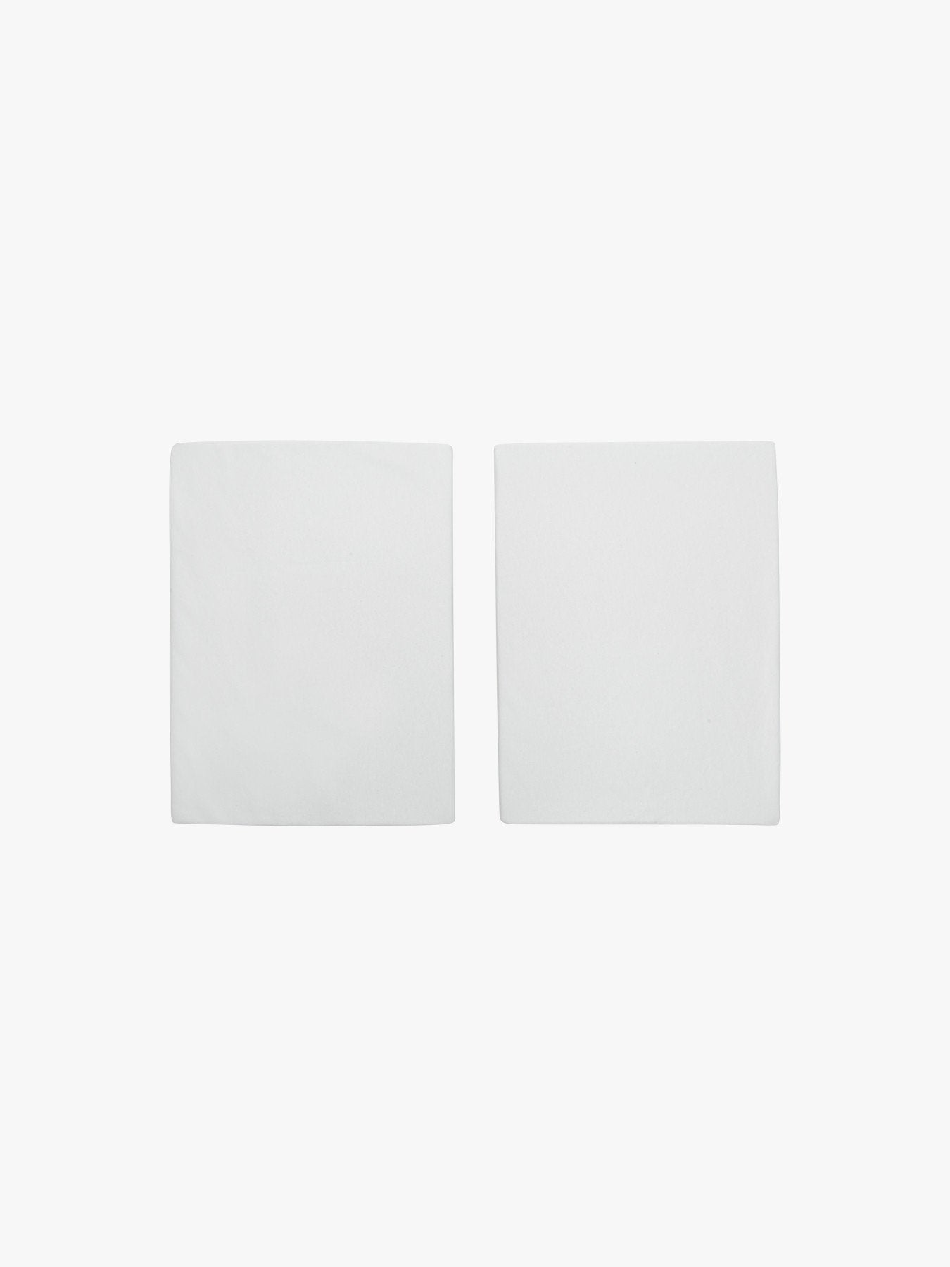 2 Cotbed Fitted Sheets White