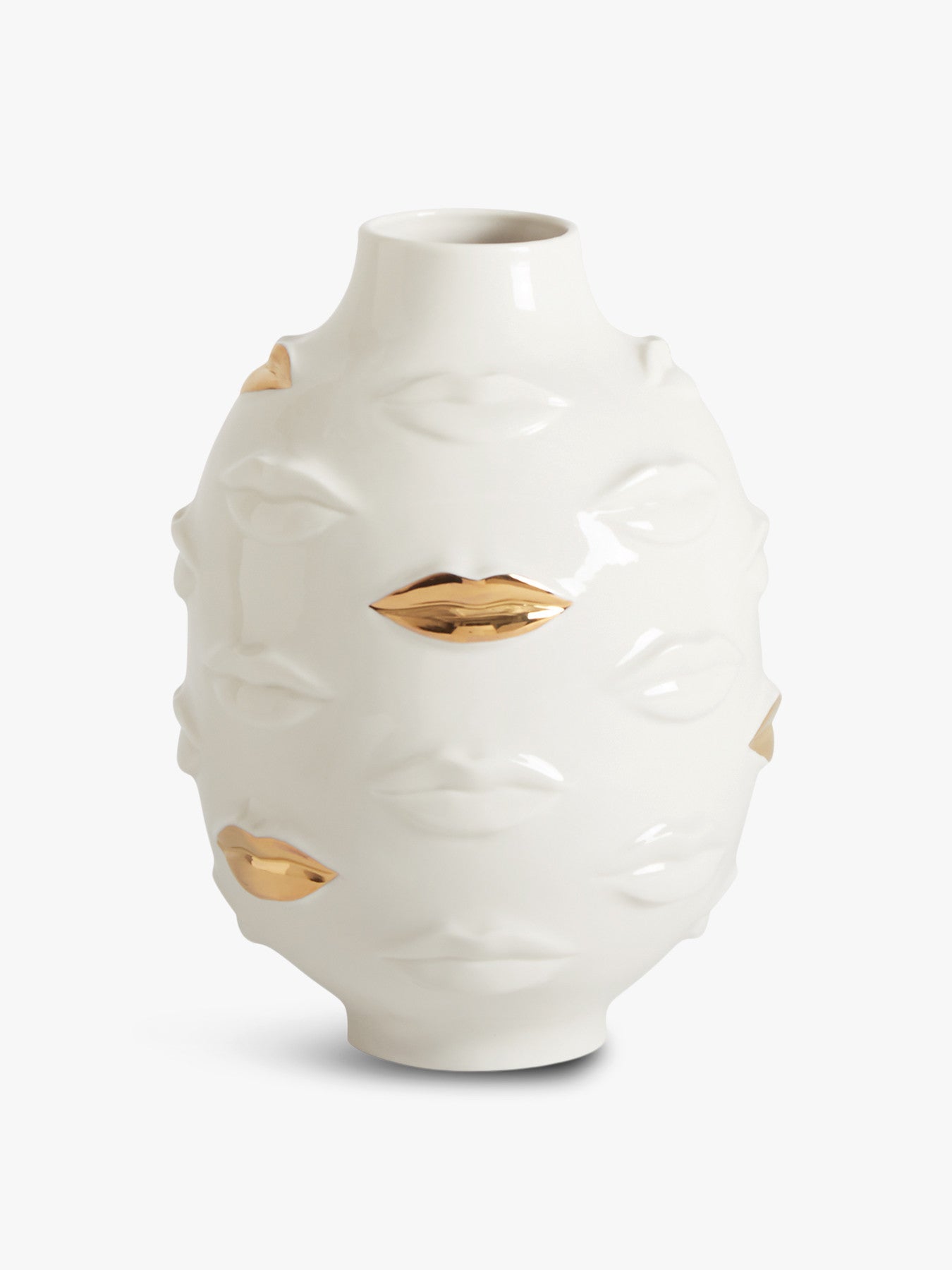Gilded Muse Gala Round Vase