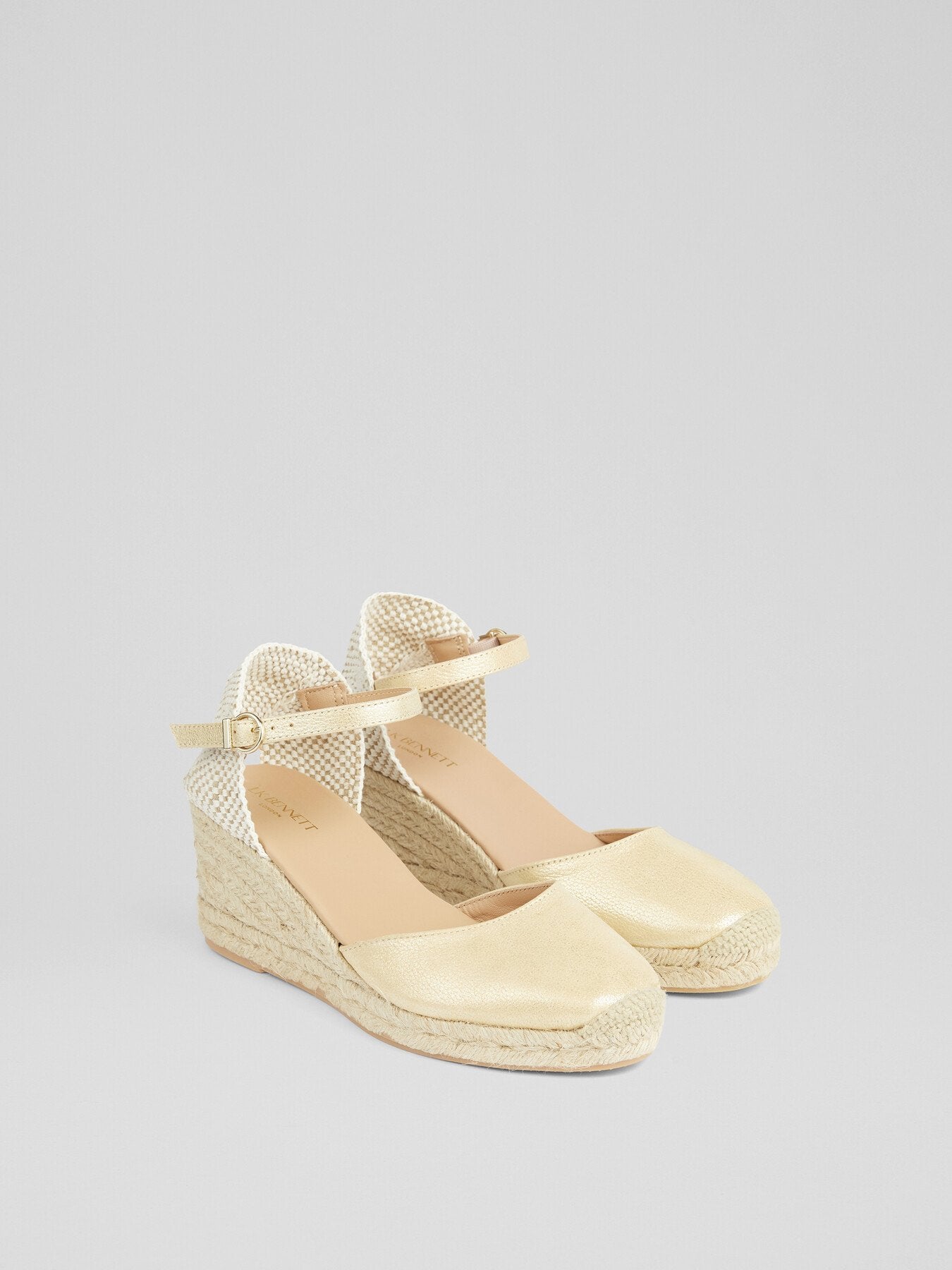 Marissa Leather Ankle Strap Espadrilles