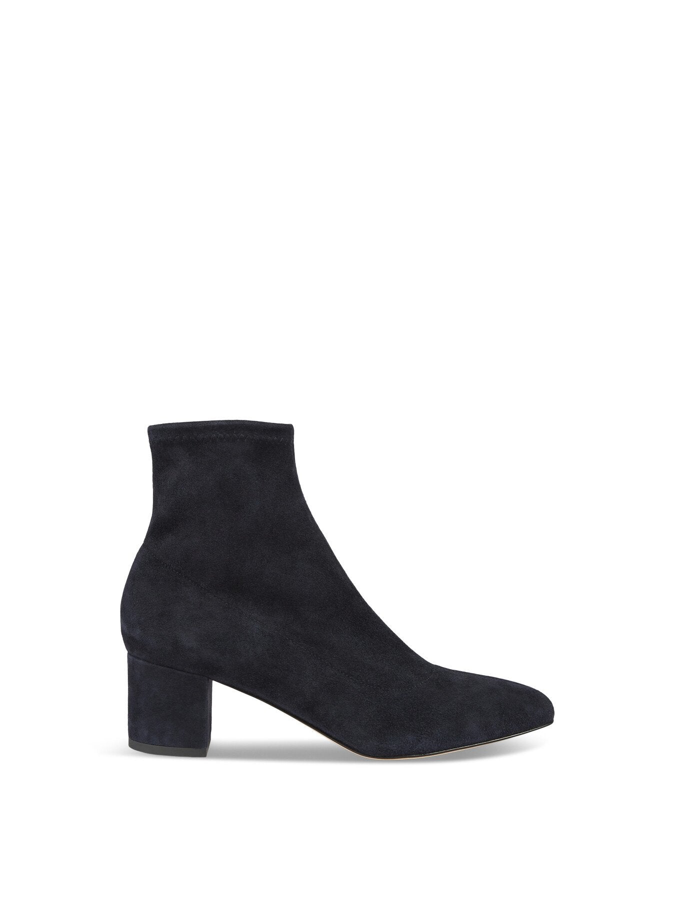 Grove Navy Low Block Stretch Ankle Boots