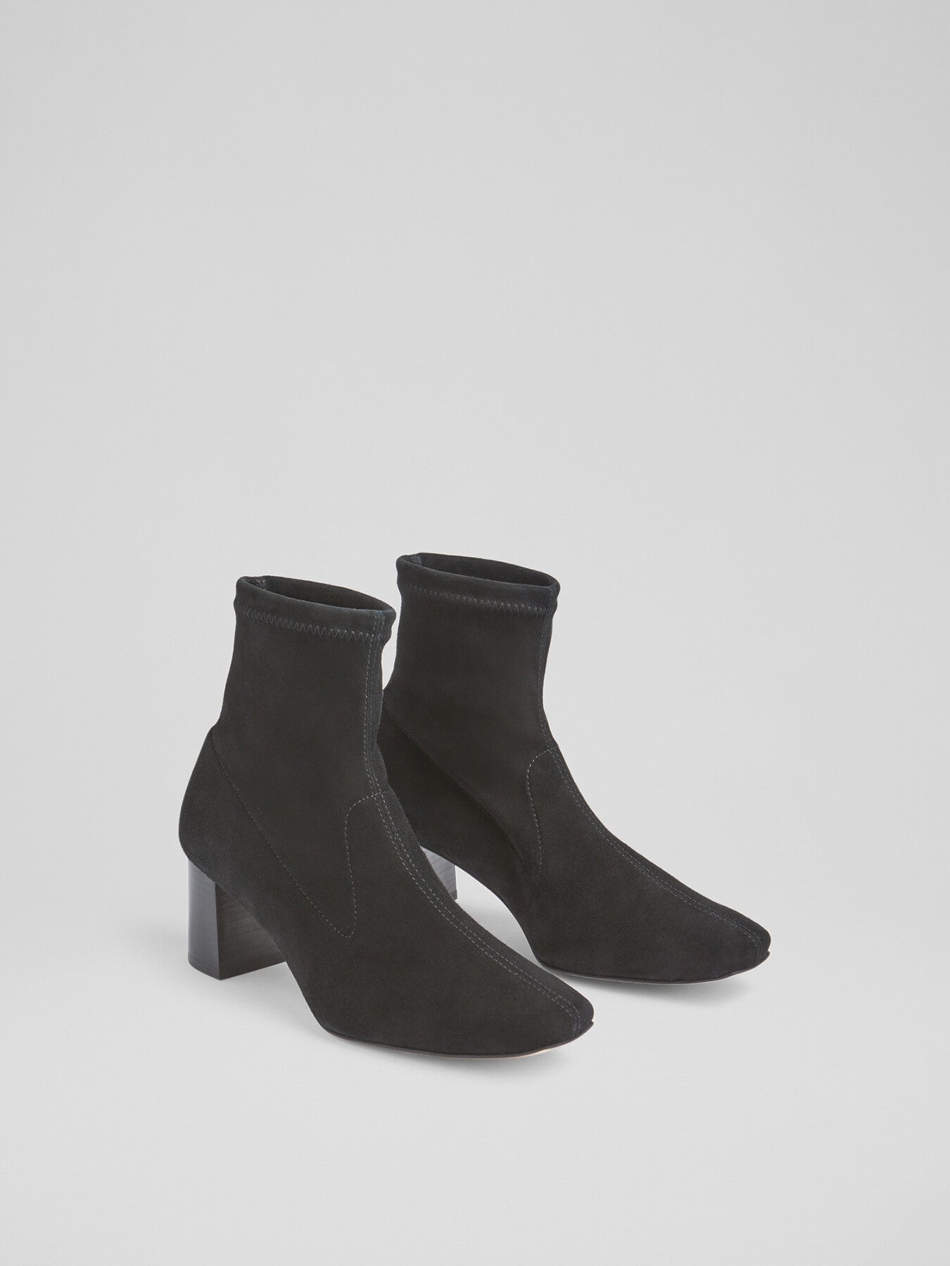 Amira Stretch Suede Ankle Boots