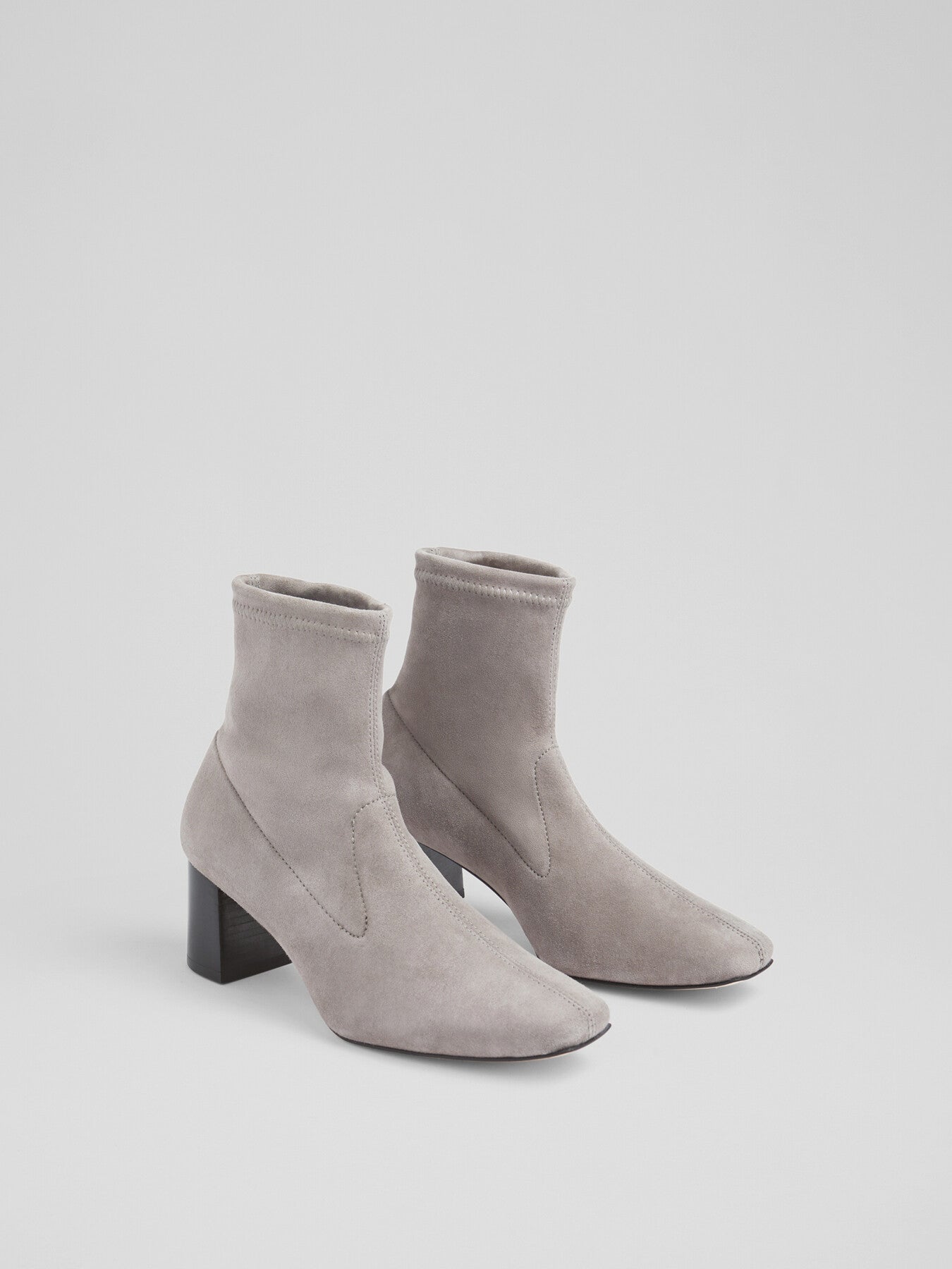 Amira Stretch Suede Ankle Boots