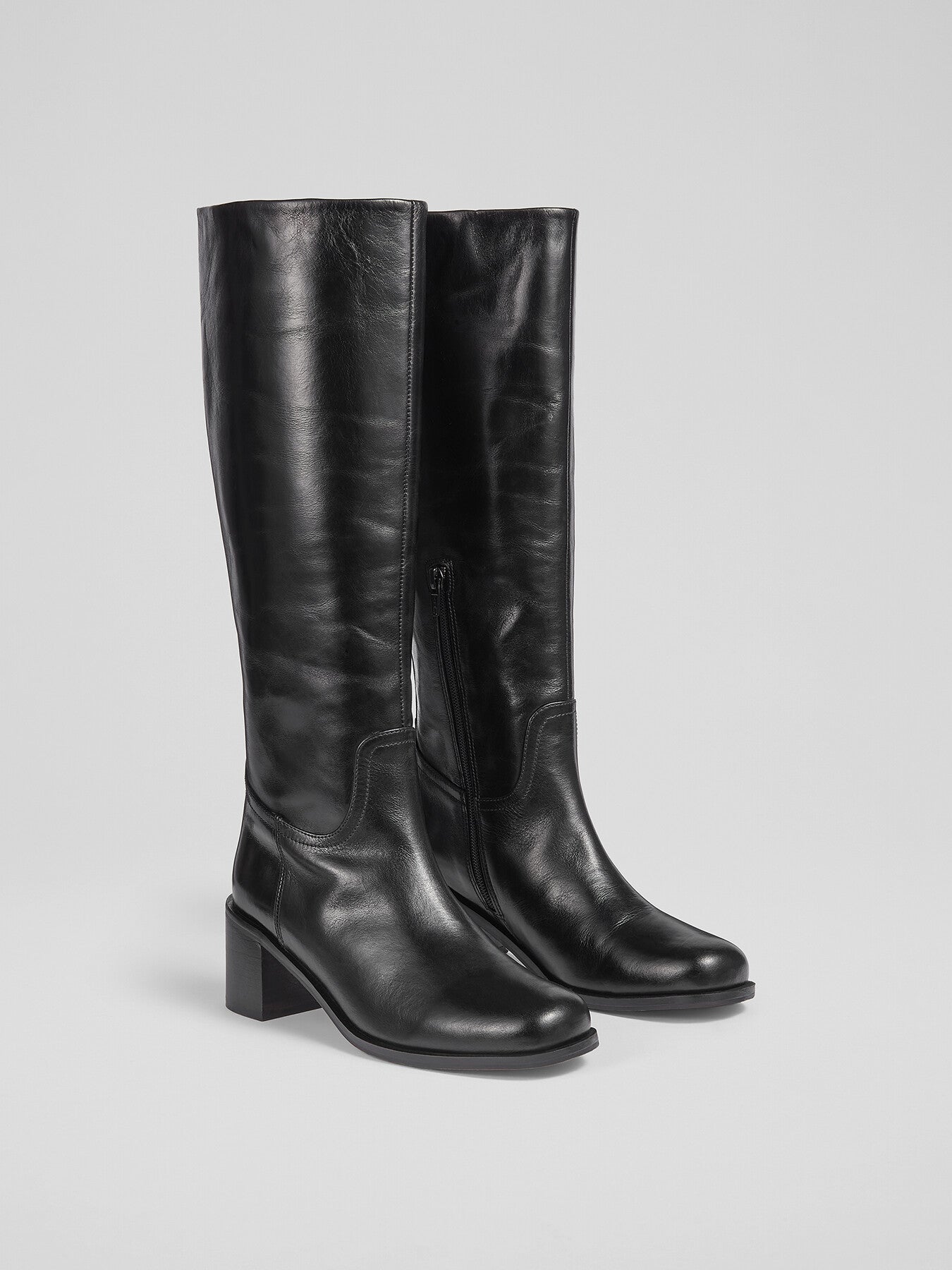 Claude Block Heel Rounded Square Toe