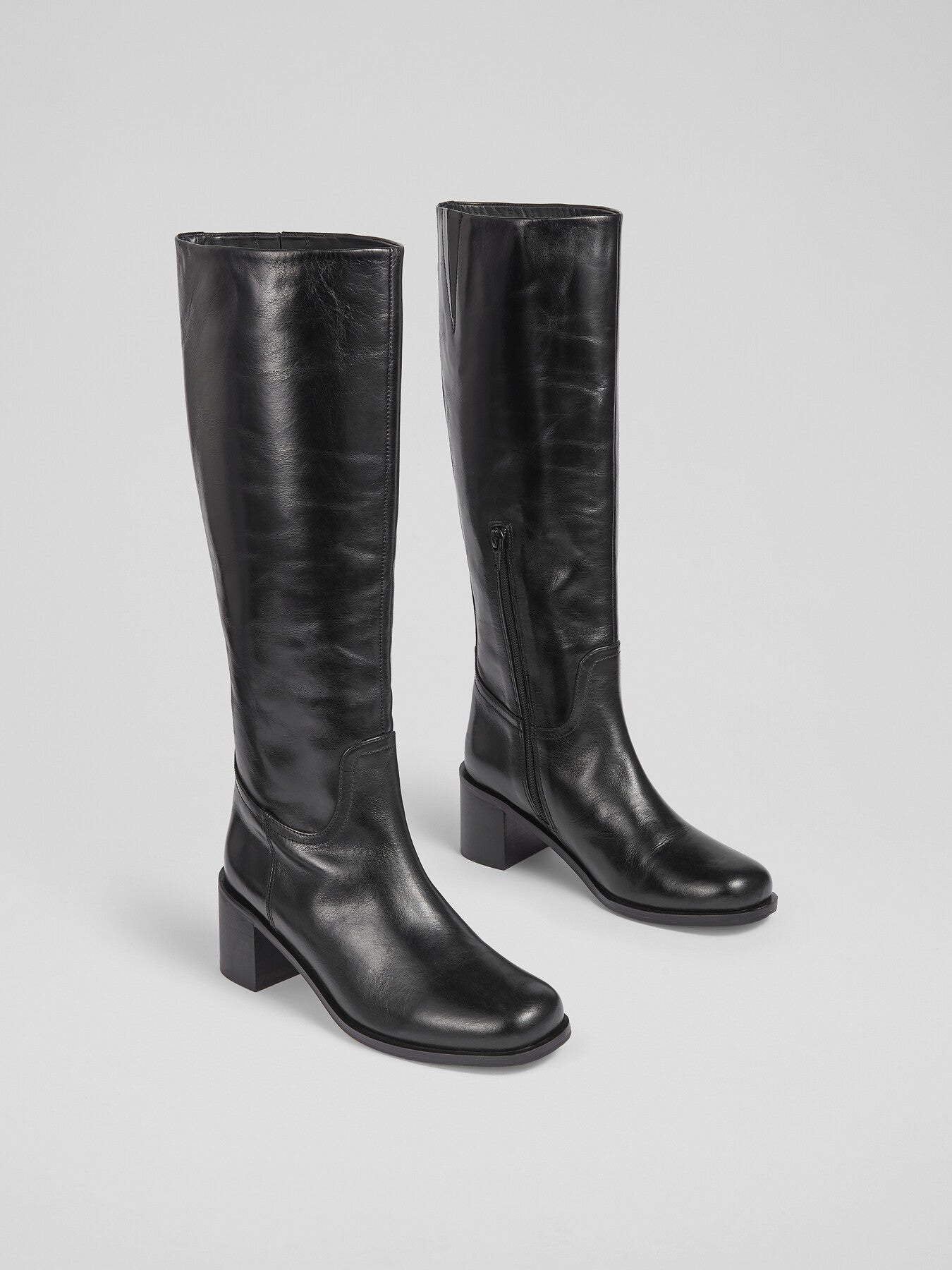 Claude Block Heel Rounded Square Toe
