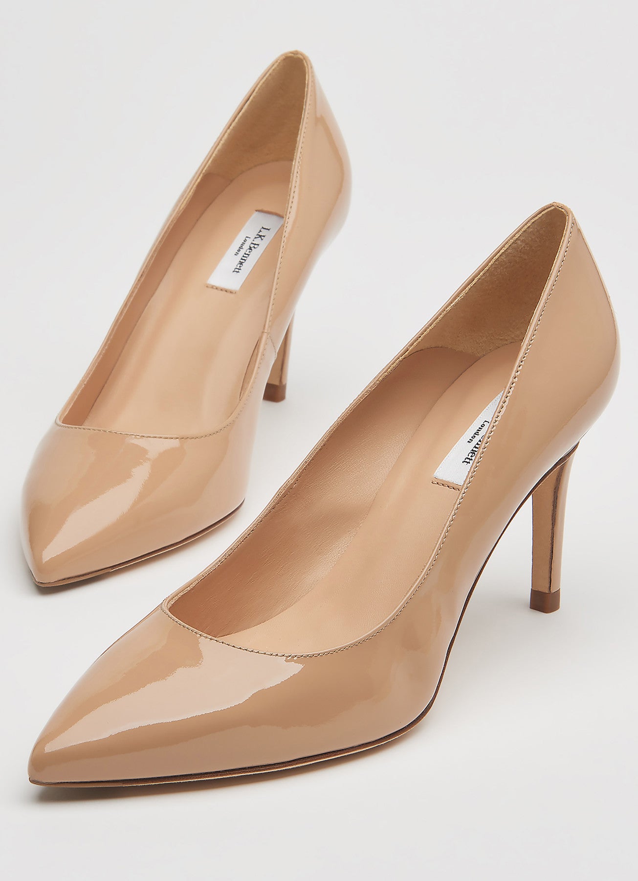 Floret Patent Leather Pointed Toe Courts