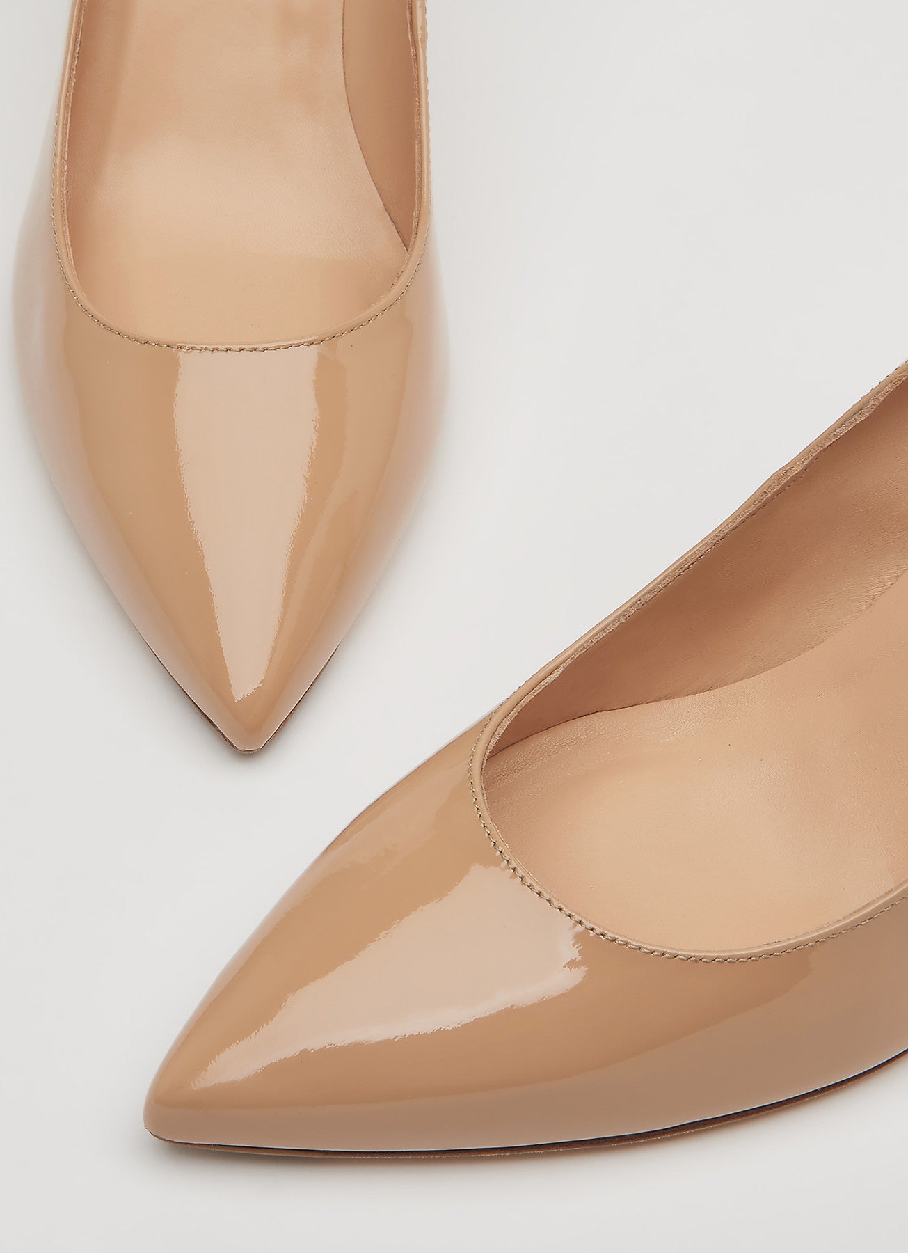 Floret Patent Leather Pointed Toe Courts