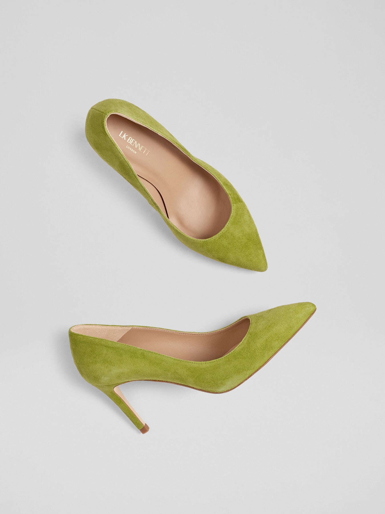 Floret Apple Suede Pointed Toe Courts