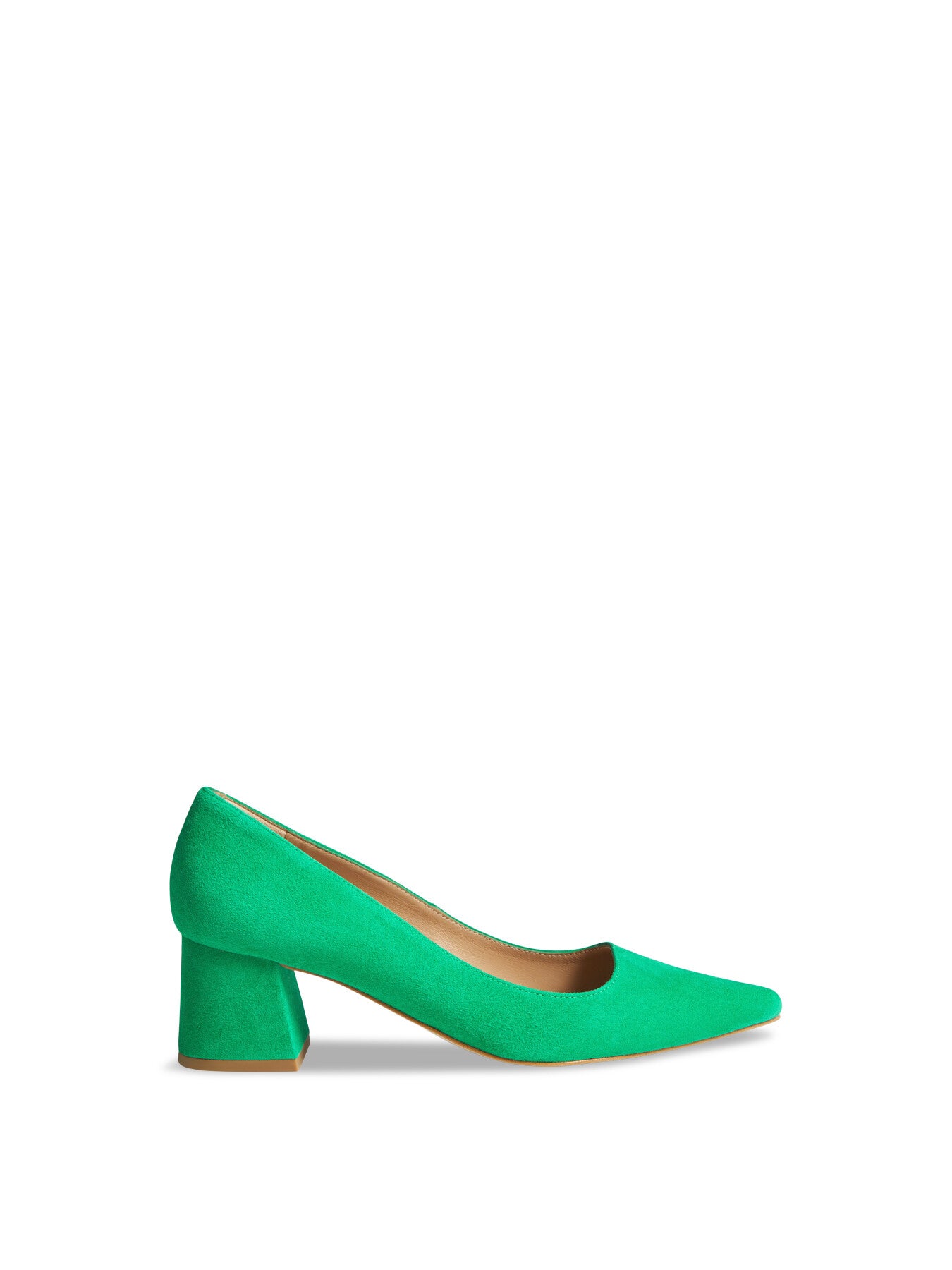 Sloane Suede Block Heel Courts