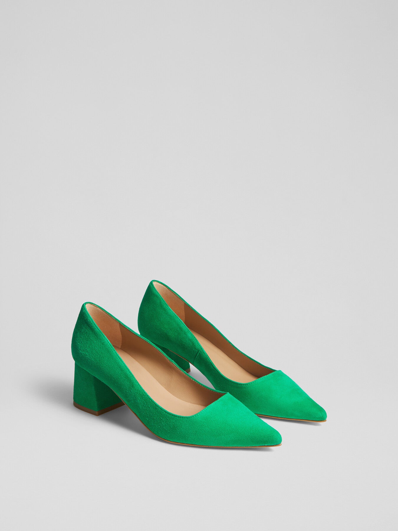Sloane Suede Block Heel Courts