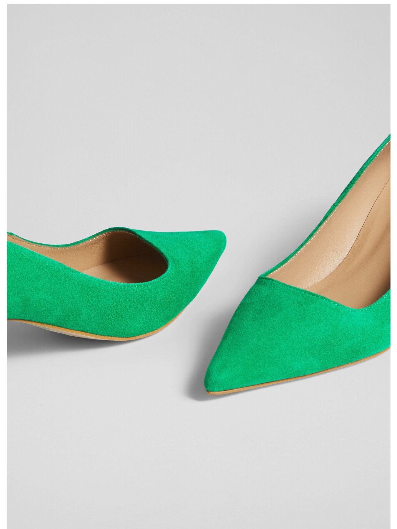 Sloane Suede Block Heel Courts