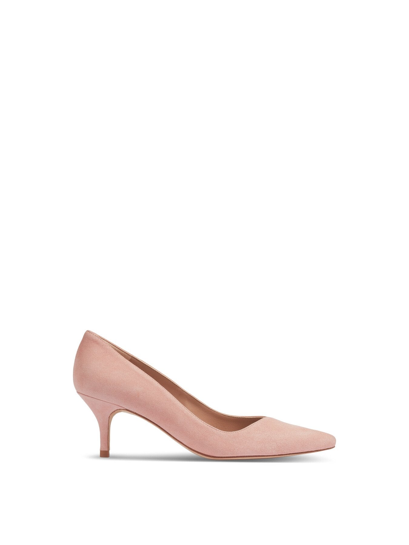 Farah Suede Asymmetric Kitten Heel Courts