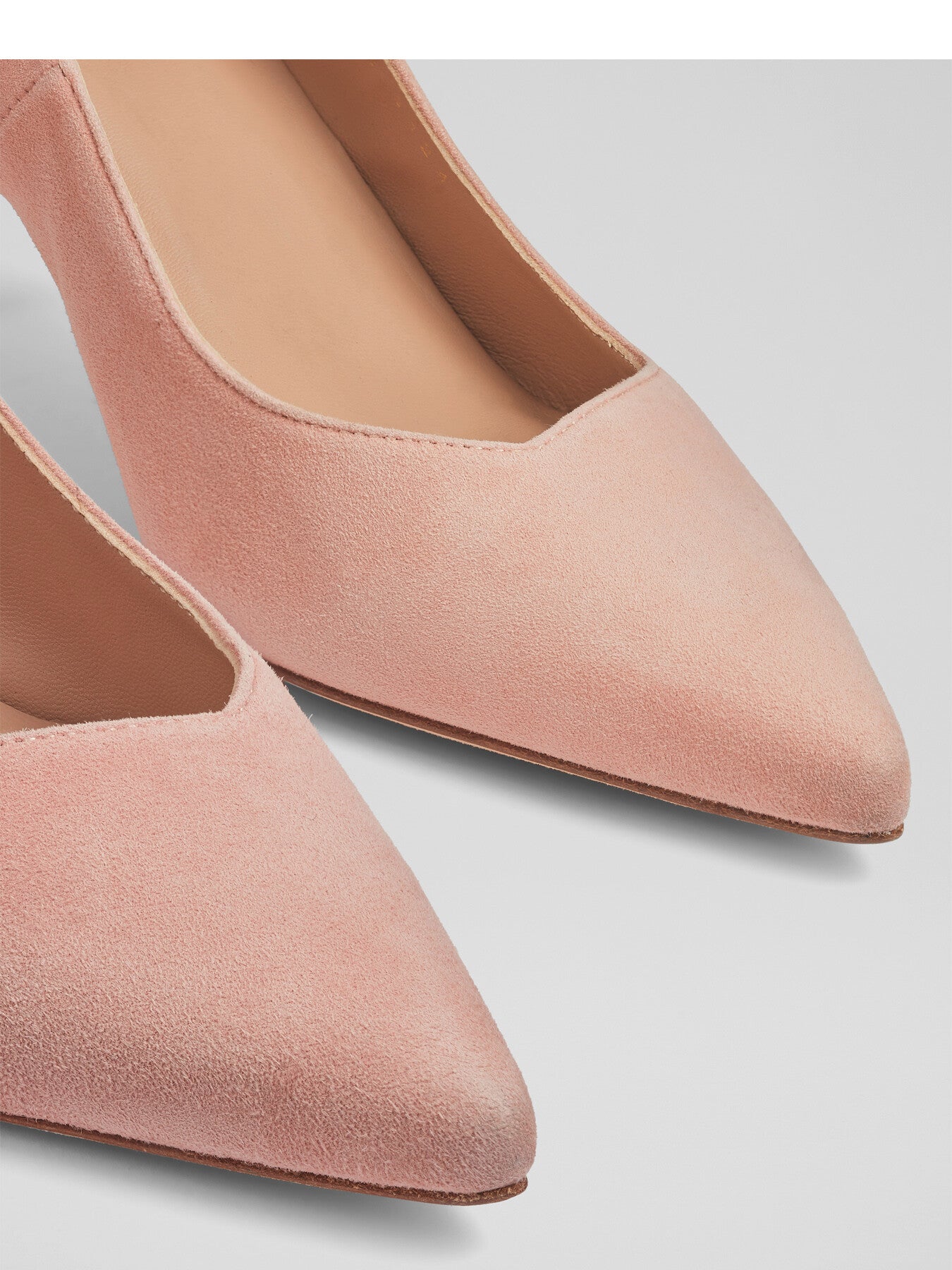 Farah Suede Asymmetric Kitten Heel Courts