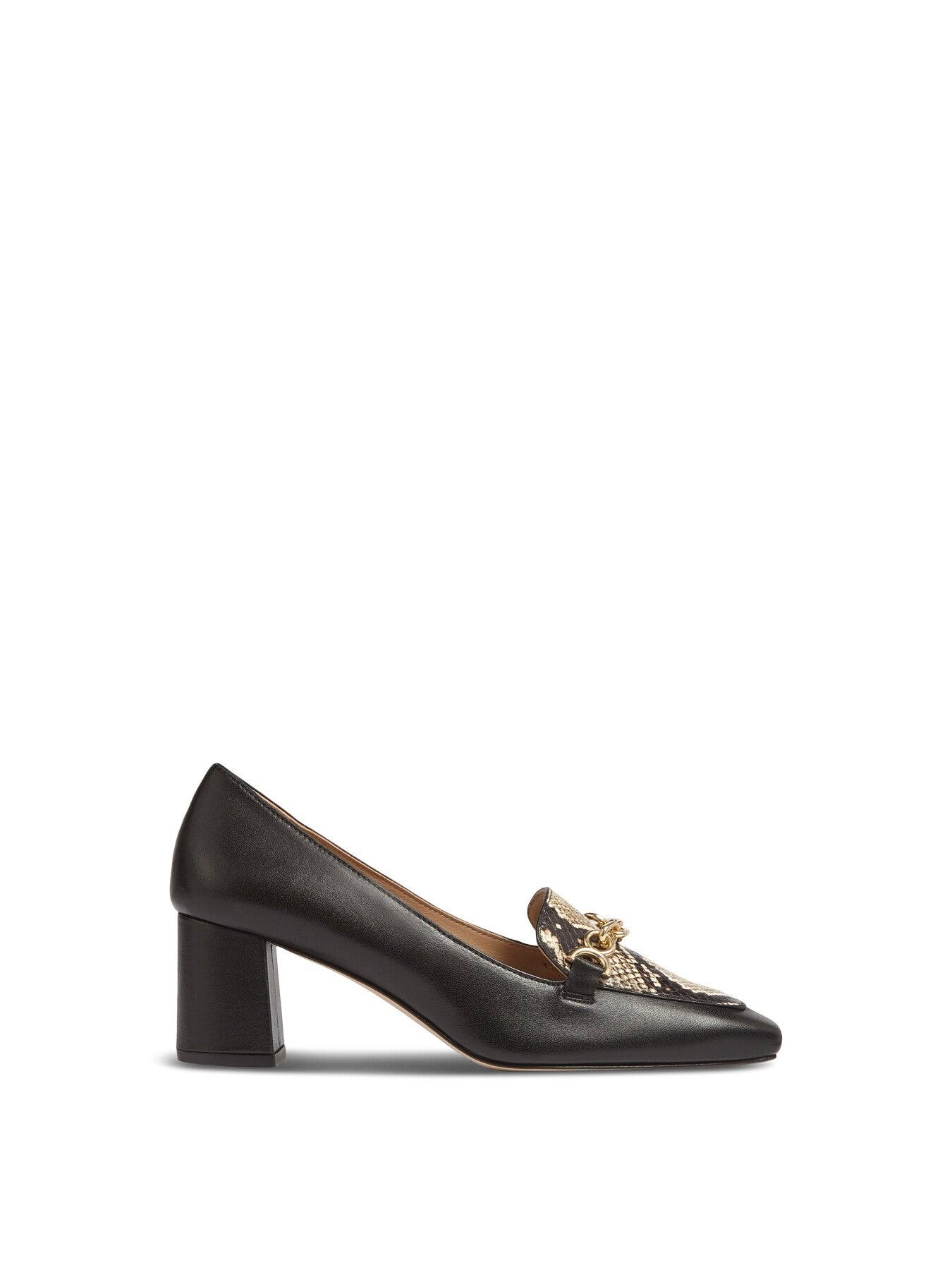 Johanna Black & White Printed & Nappa Leather Snaffl