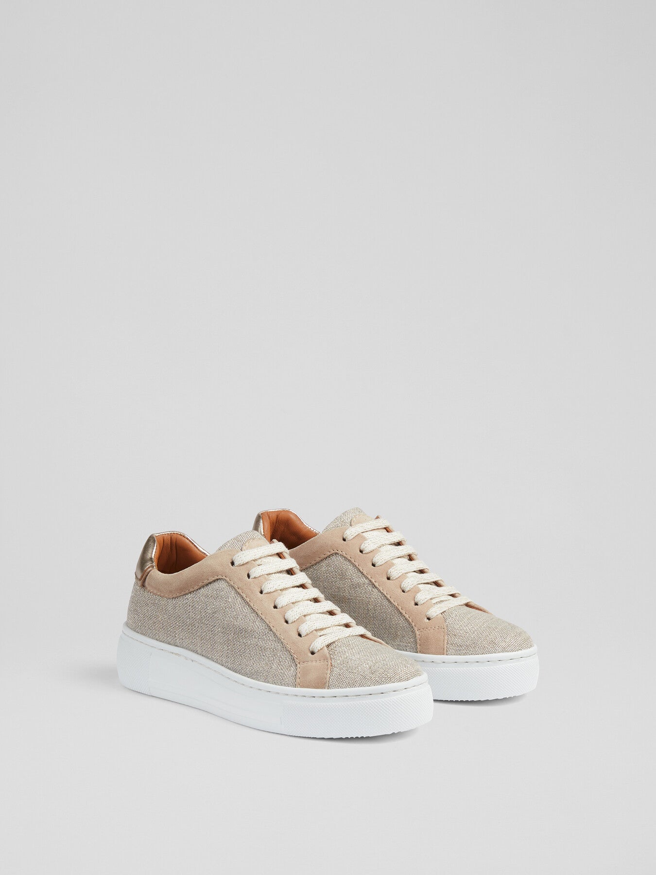 Sigture White Leather Trainers