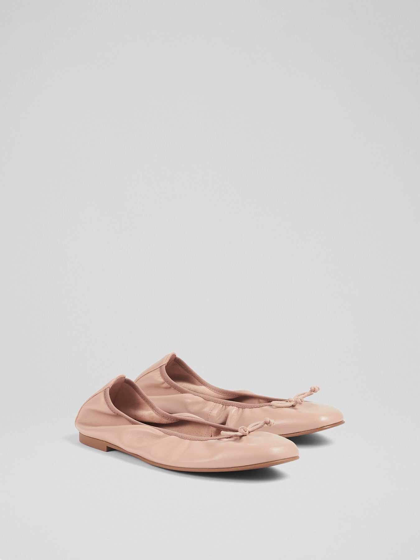 Trilly Trench Leather Ballet Pumps