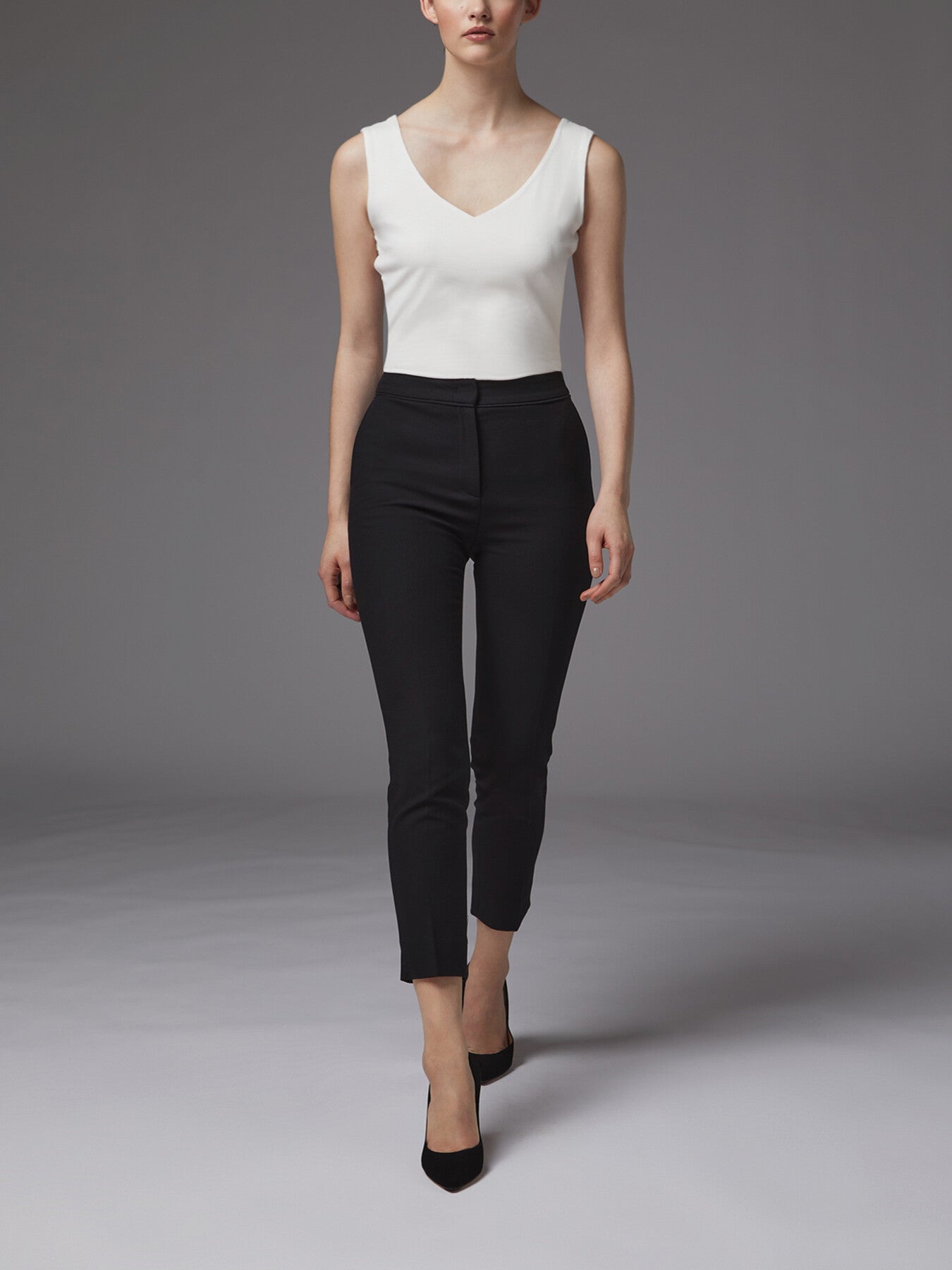 Wiley Recycled Crepe Slim-Cut Trousers