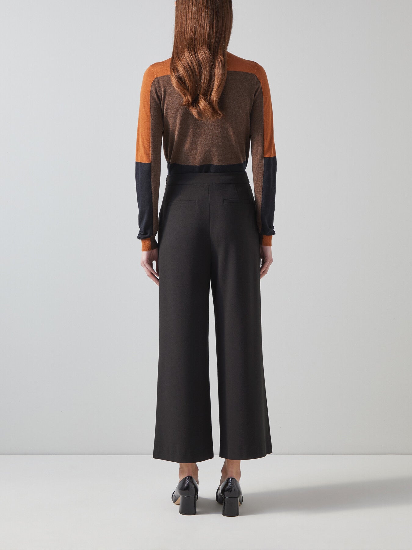 Eva Wide Crop Pleat Trouser