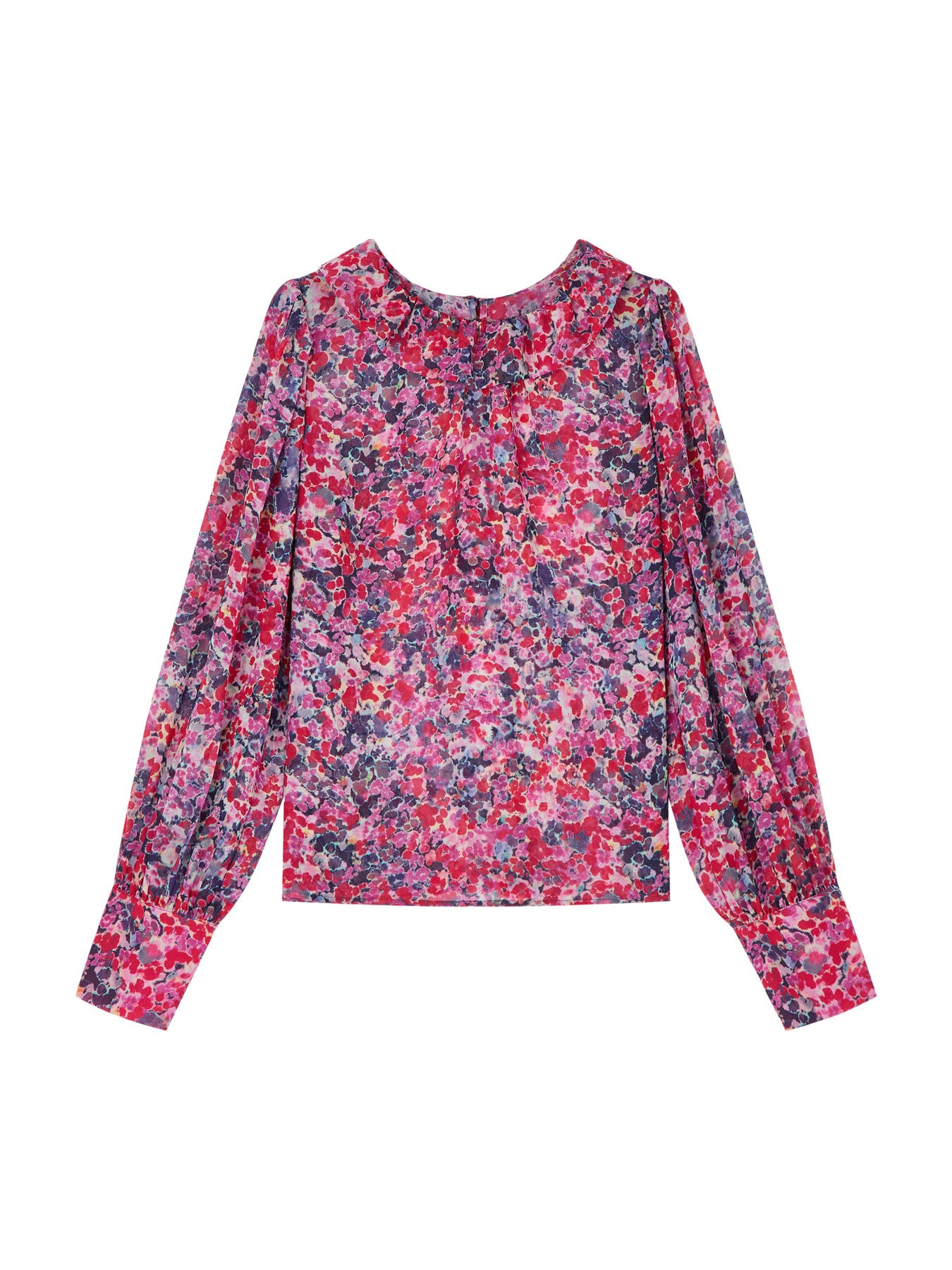 Erin Multi Watercolor Floral Blouse
