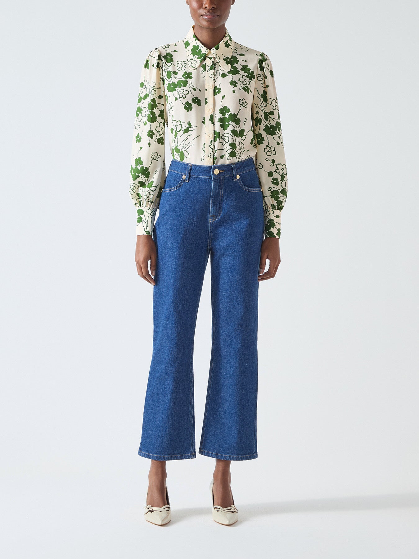 Sonya Birch & Treetop Silk Wildflower Print Blou
