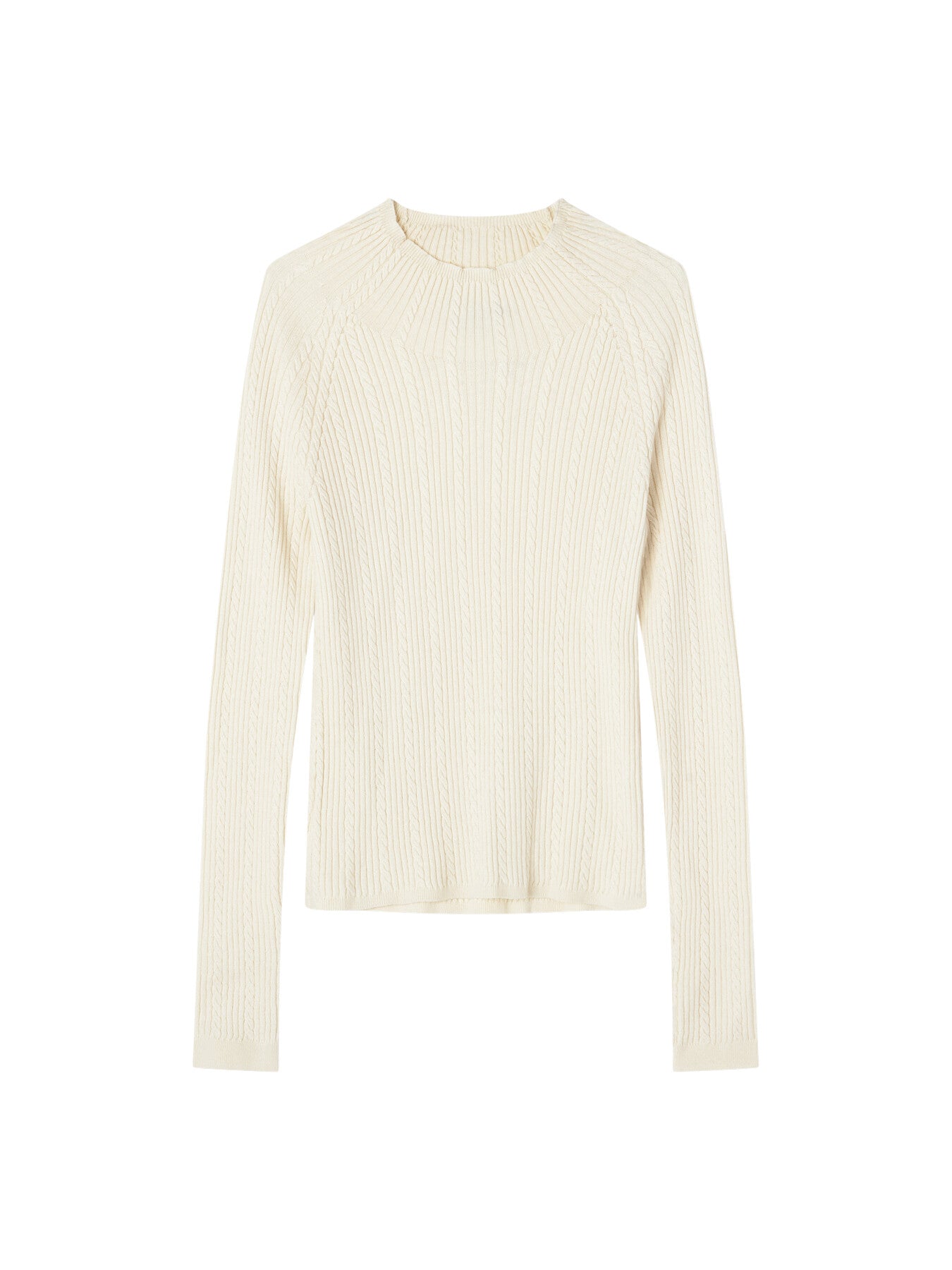 West Coconut Milk Cable Stitch Sweater