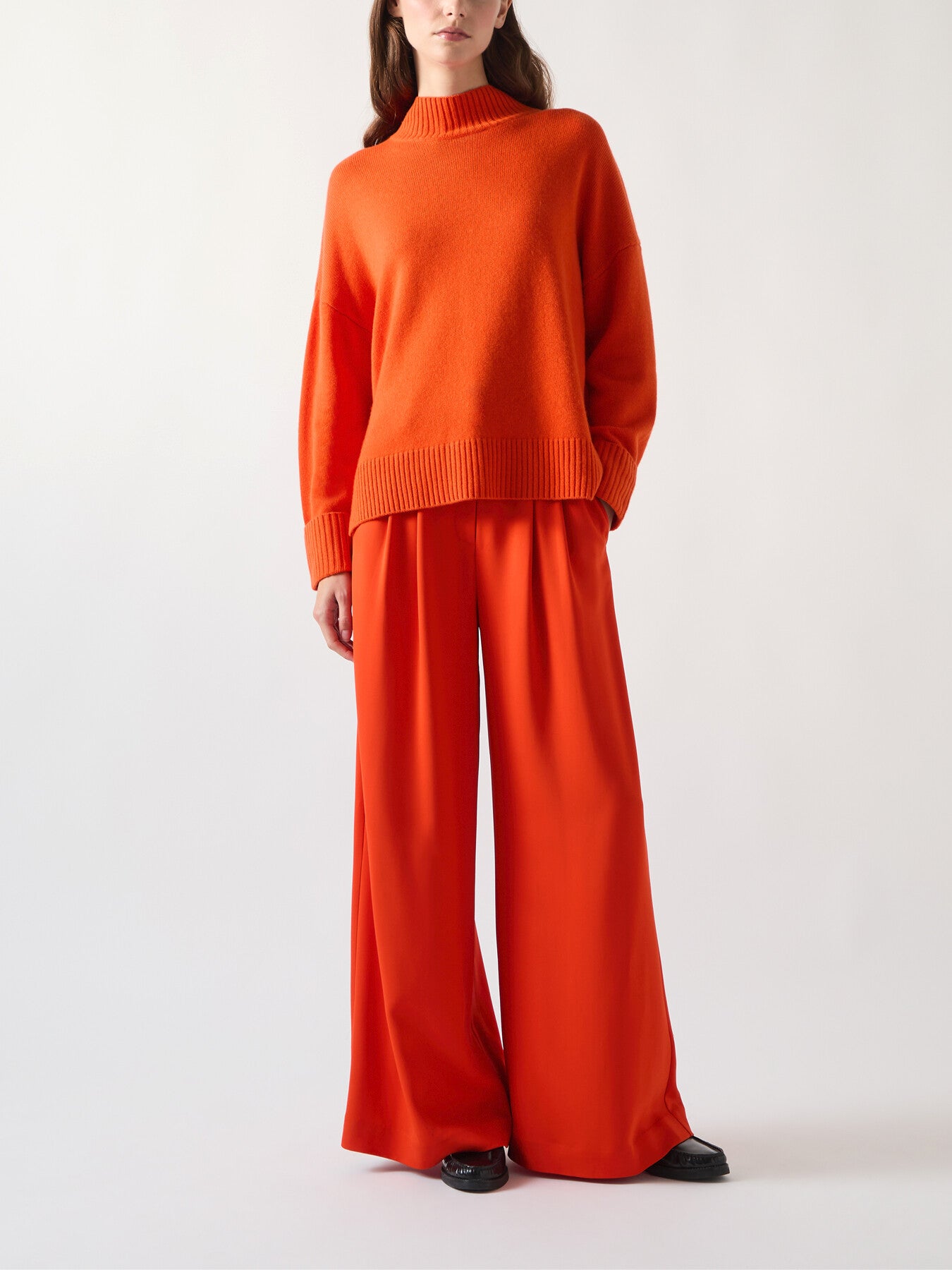 Leigh Knitted Mock Neck Sweater