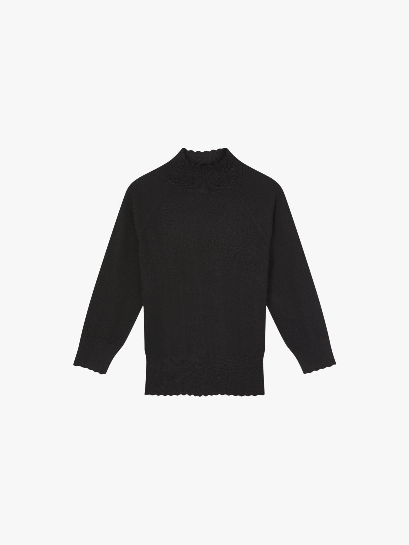 Betty Merino Wool Scallop Edge Jumper