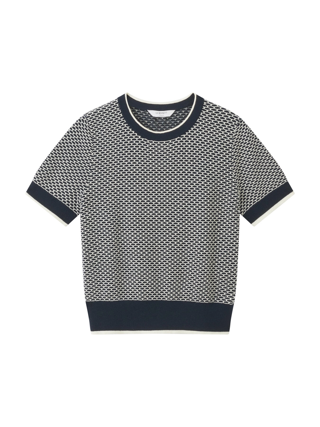 Honey Cotton-Merino Blend Waffle Knit Top