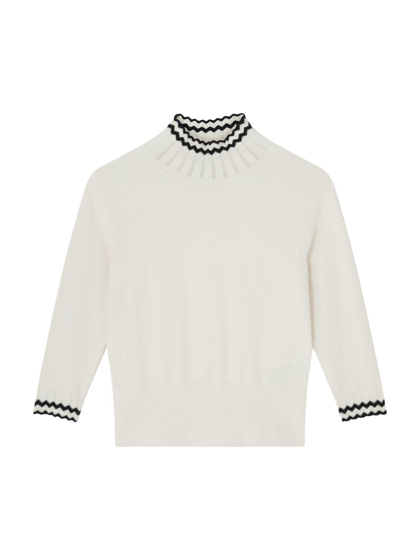 Ethel & Ivory Cotton Blend Zig Zag Fine Merino S