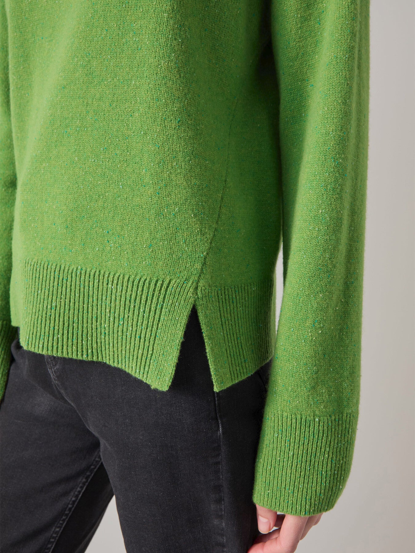 Zoe Bright Split Detail Boxy Knit Jumper