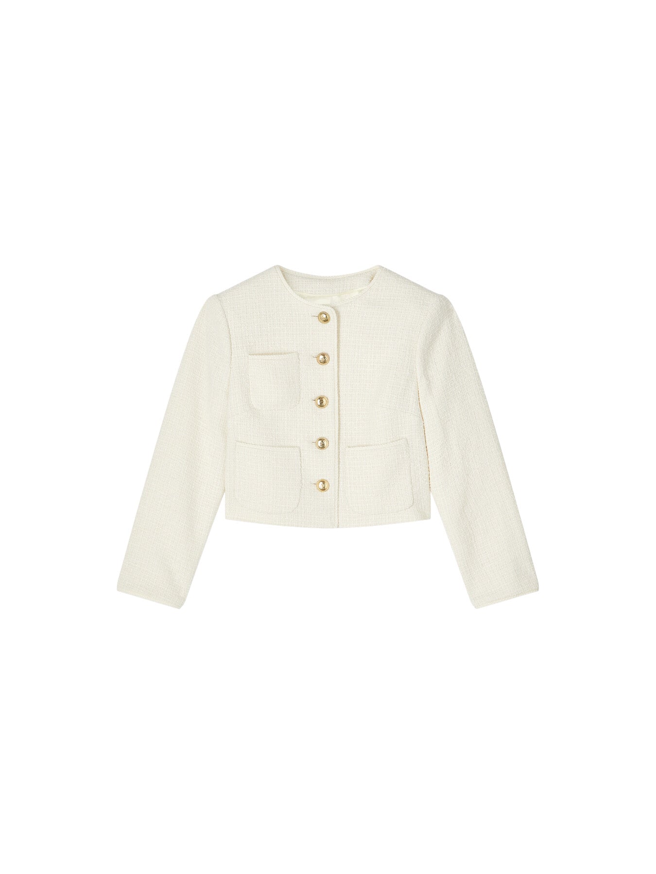 Alexa Recycled Cotton-Blend Italian Tweed Jacket