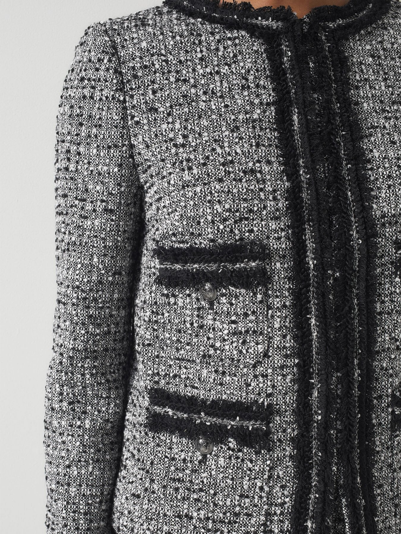 Charlie & Ivory Tweed & Trim Jacket