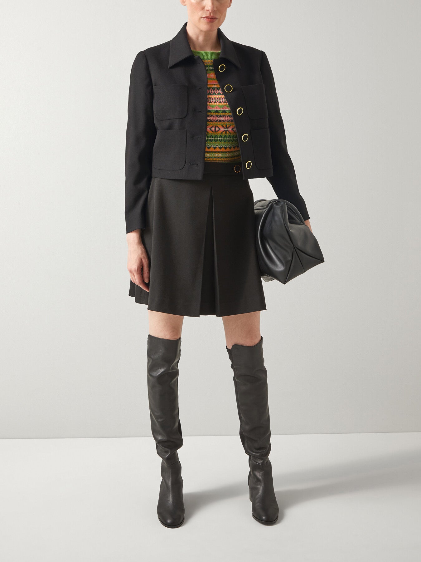 Halina Jacket With Gold Buttons
