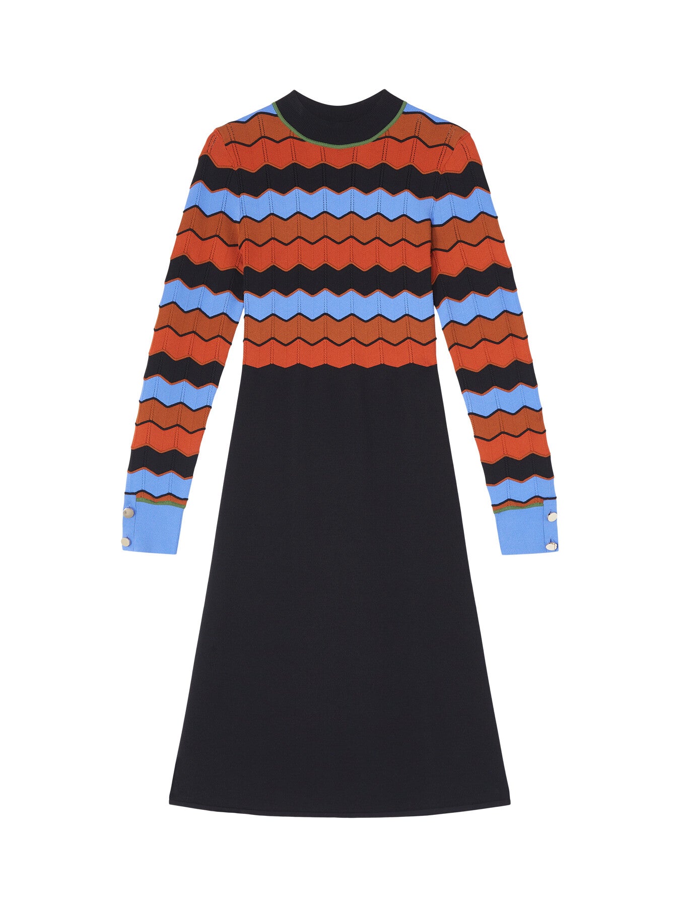 Eli Multi-Colour Wavy Knit Dress