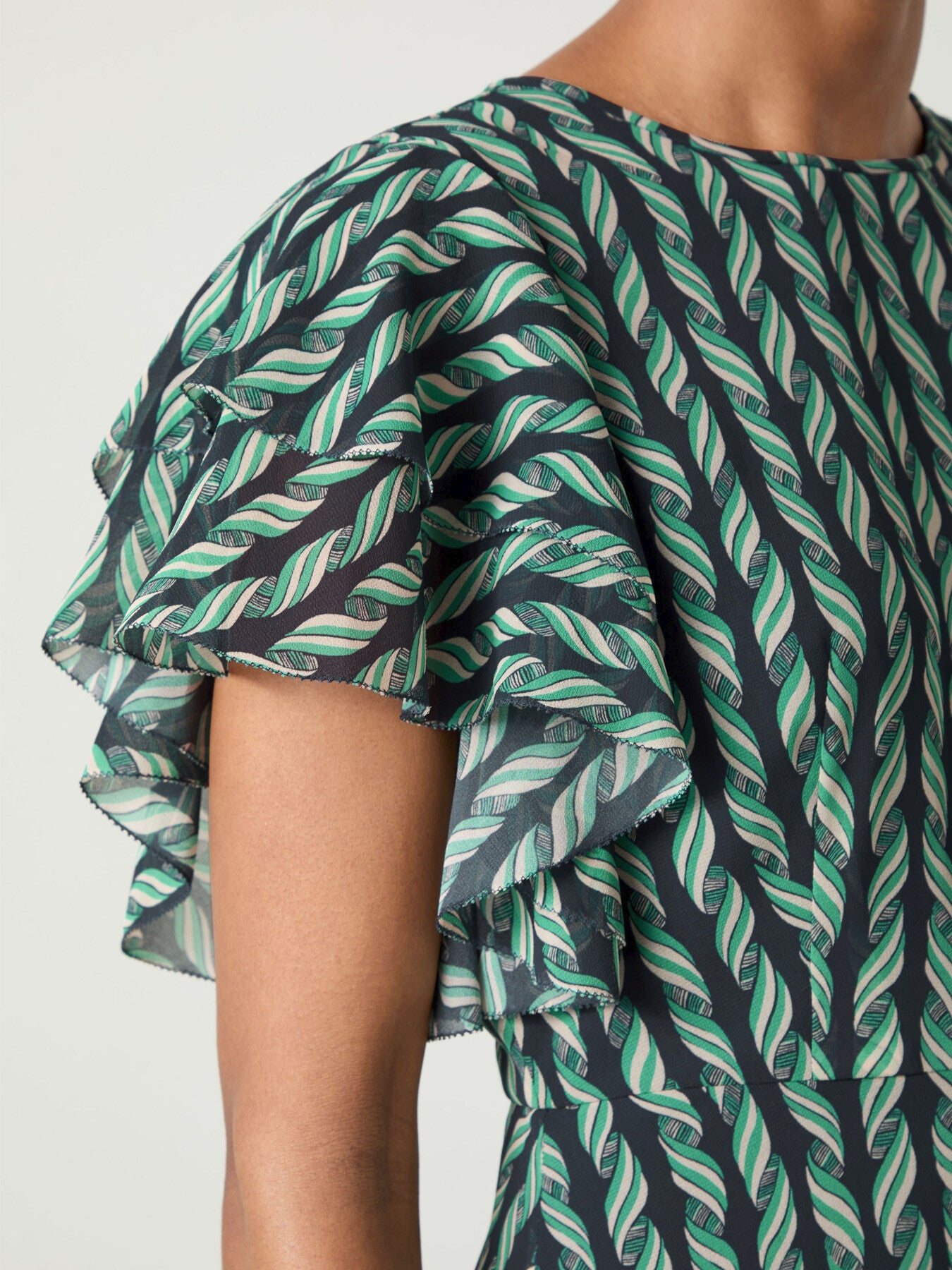 Agnes Print Georgette Dress