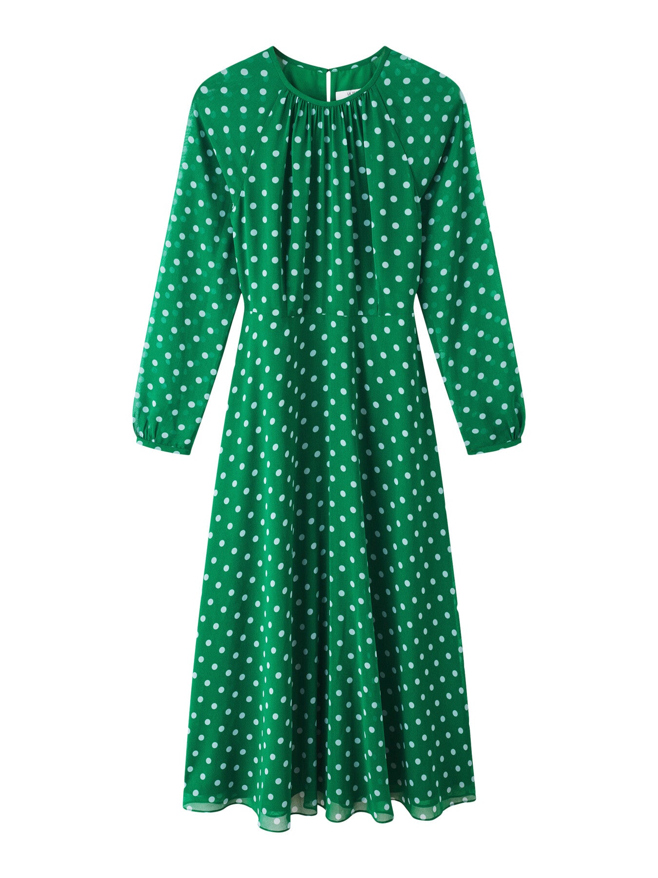 Addison And Blue Spot Print Midi Dress