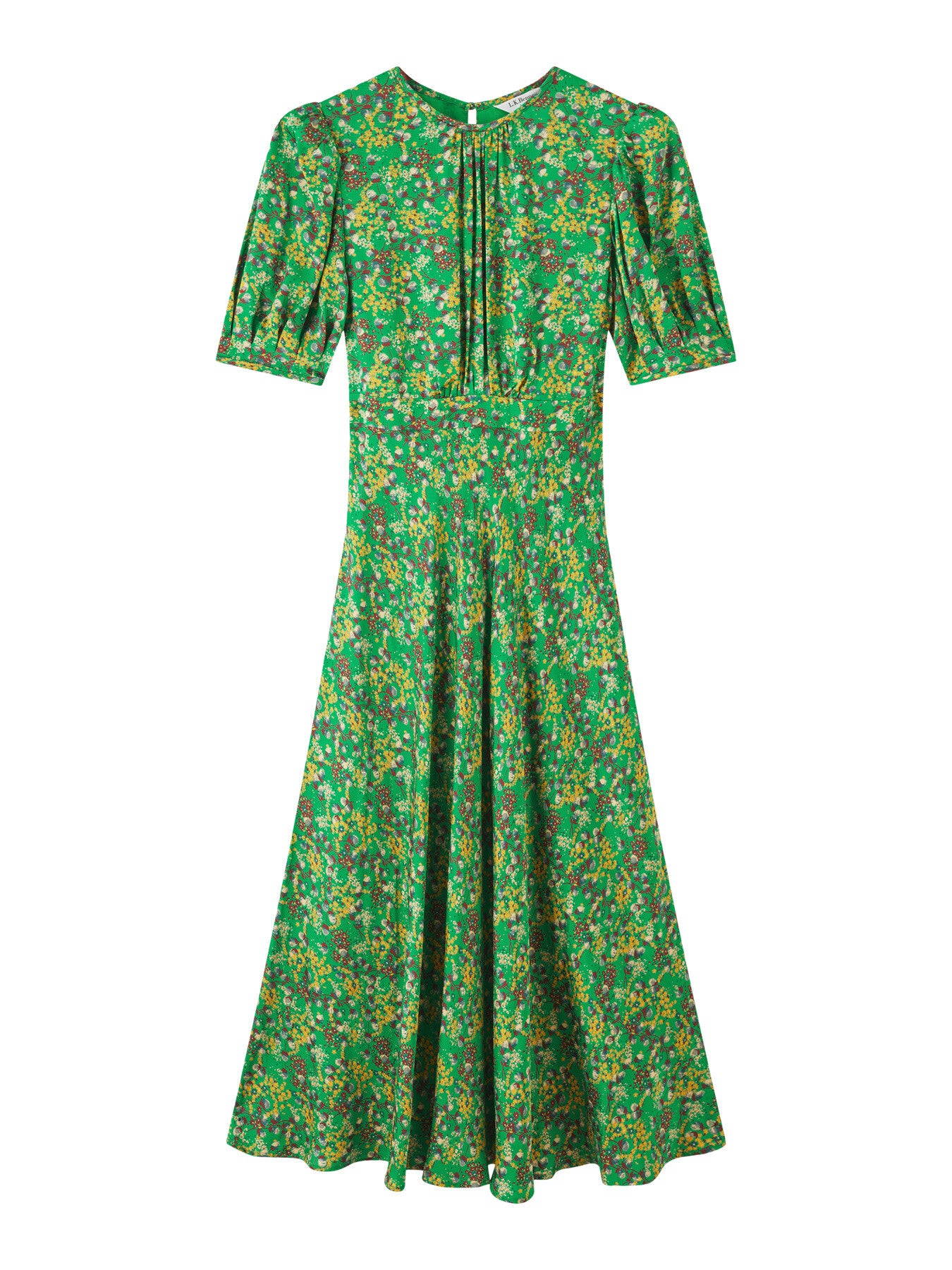 Jem And Yellow Floral Print Midi Dress