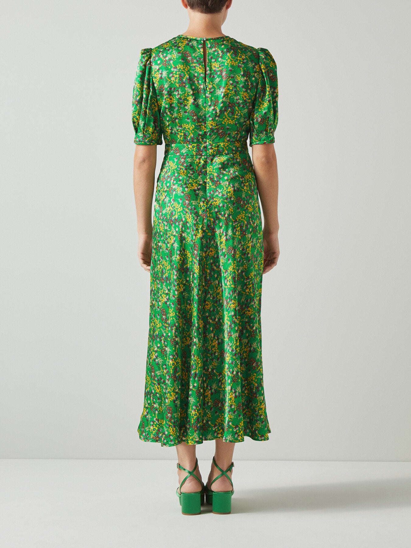 Jem And Yellow Floral Print Midi Dress
