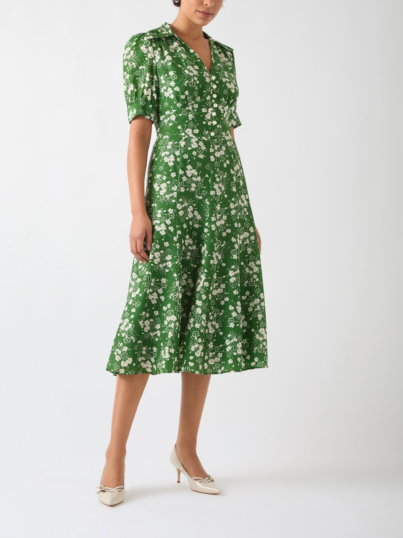 Sophie Treetop & Birch Wildflower Print Jacquard