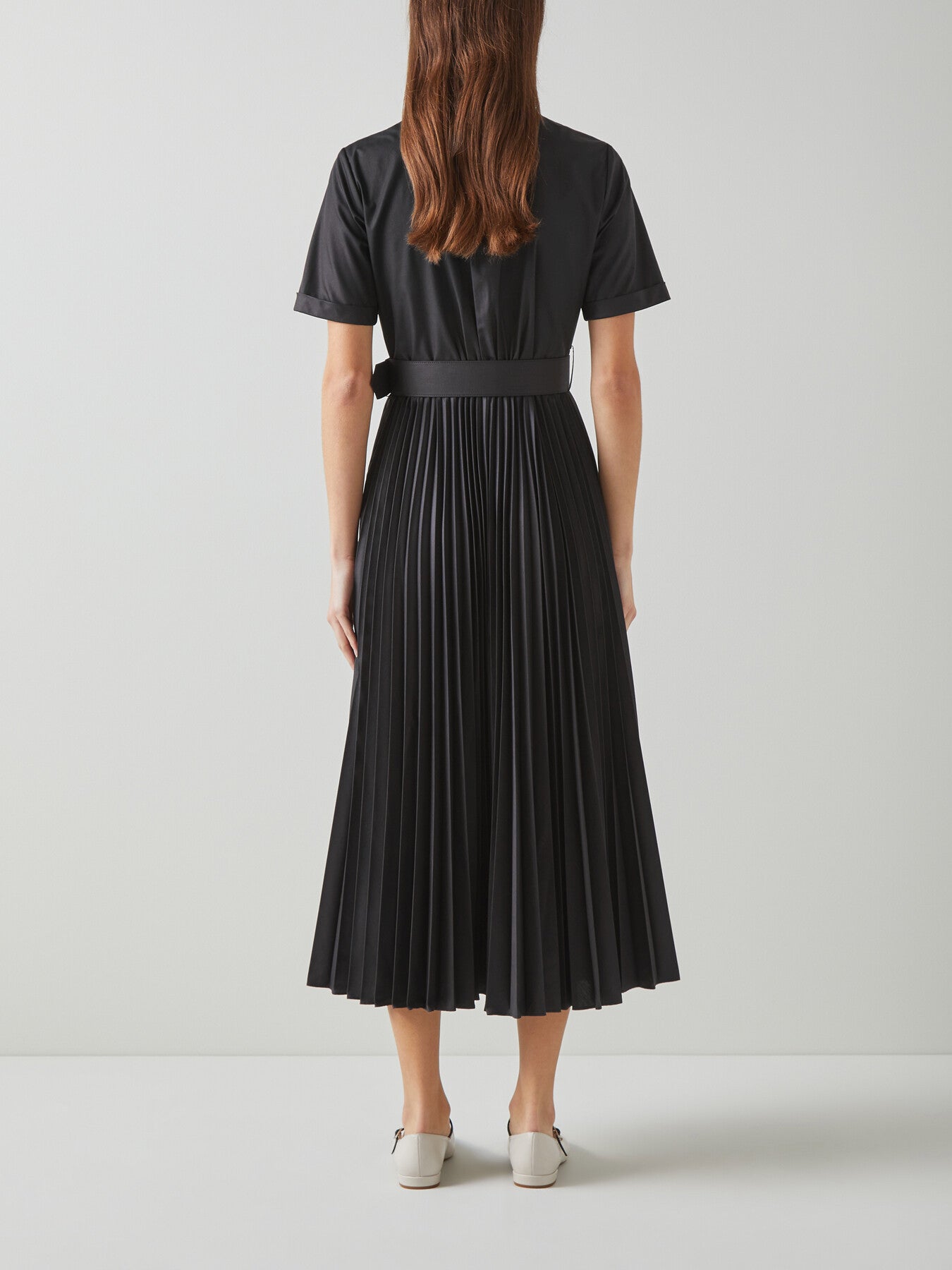 Cally Pleated Shirt Dress