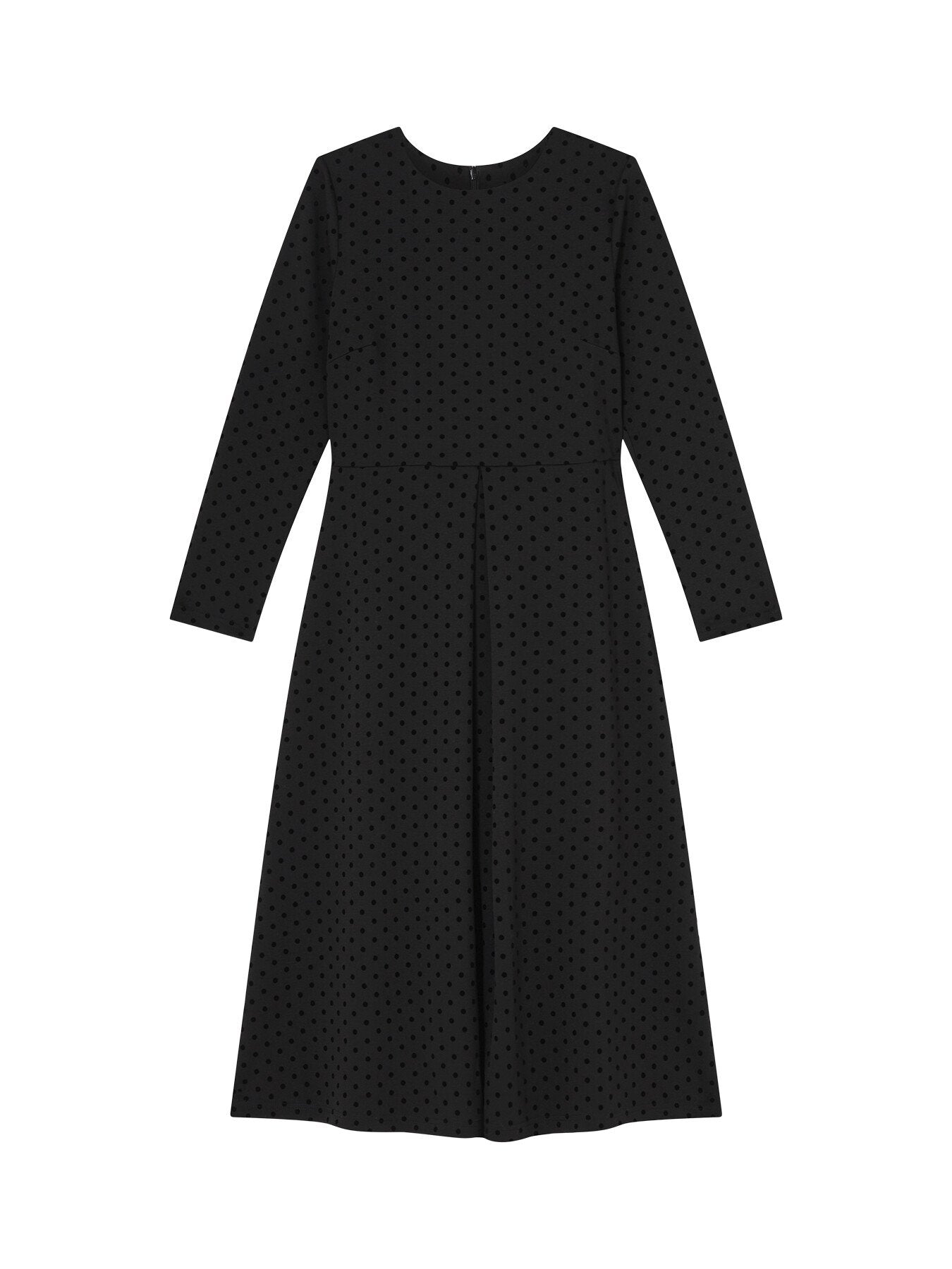 Marim Flocked Spot Ponte Jersey Dress