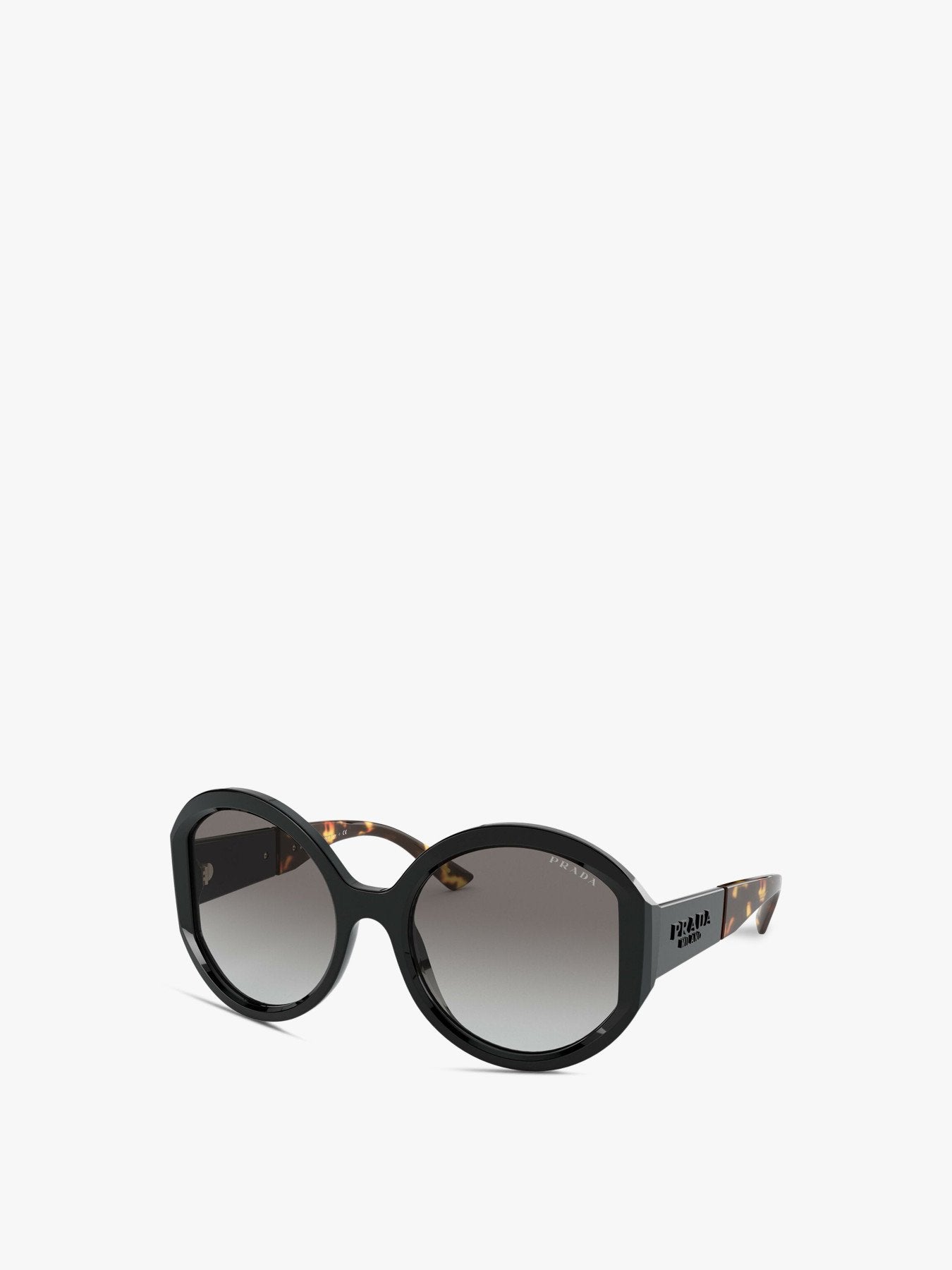 Round Acetate Torm Arm Sunglasses