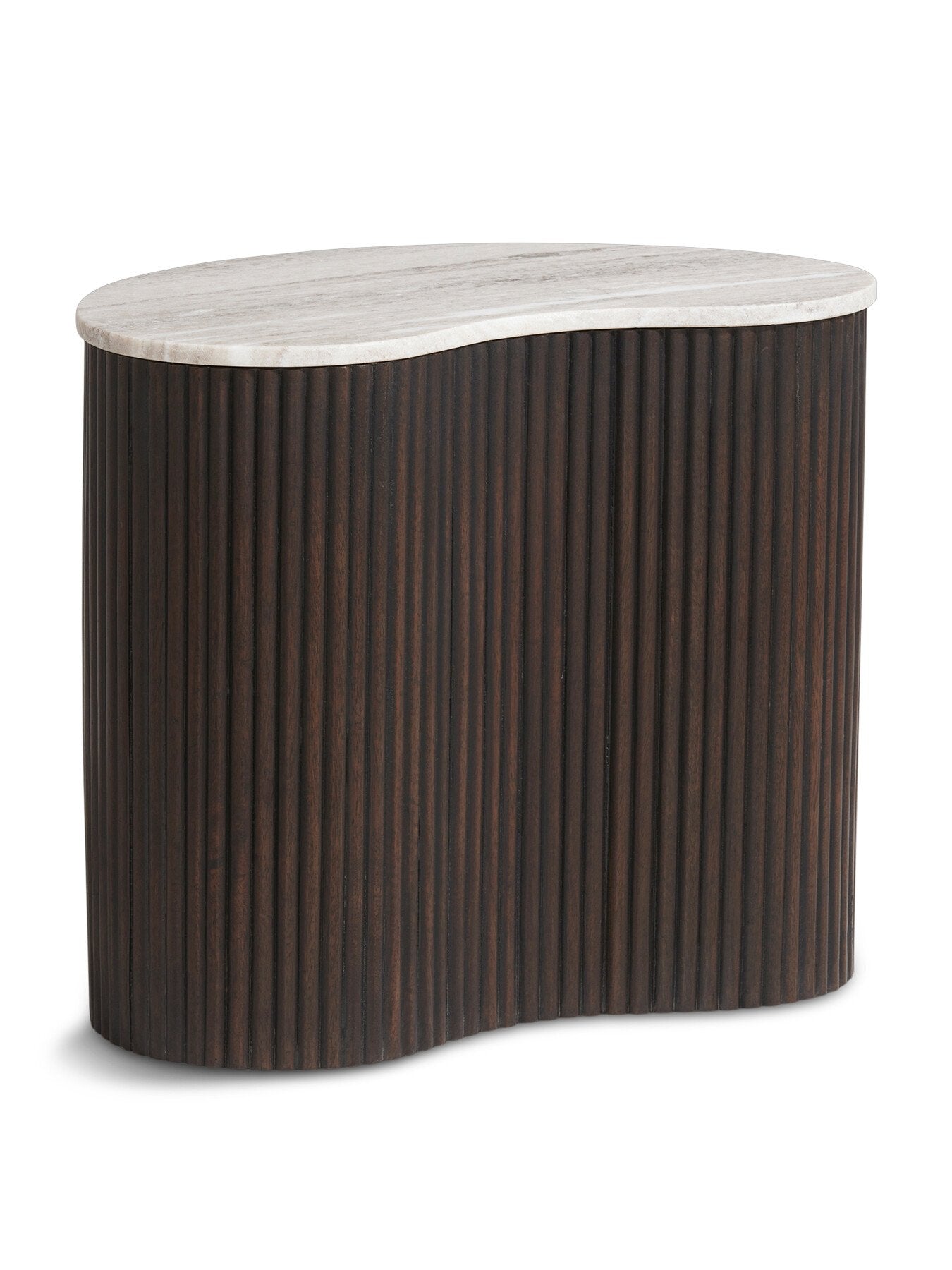 Odin Mango Wood and Marble Small Coffee Table
